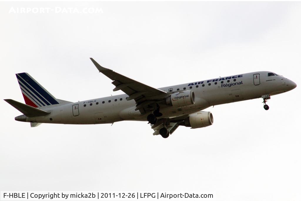 F-HBLE, 2007 Embraer 190LR (ERJ-190-100LR) C/N 19000123, Landing