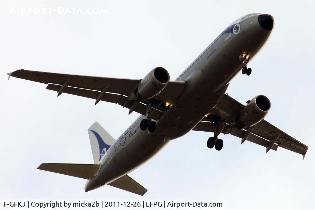 F-GFKJ, 1989 Airbus A320-211 C/N 0063, Landing