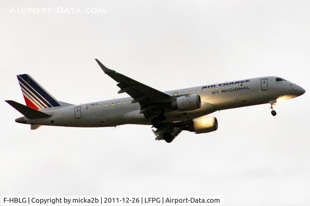 F-HBLG, 2009 Embraer 190LR (ERJ-190-100LR) C/N 19000254, Landing