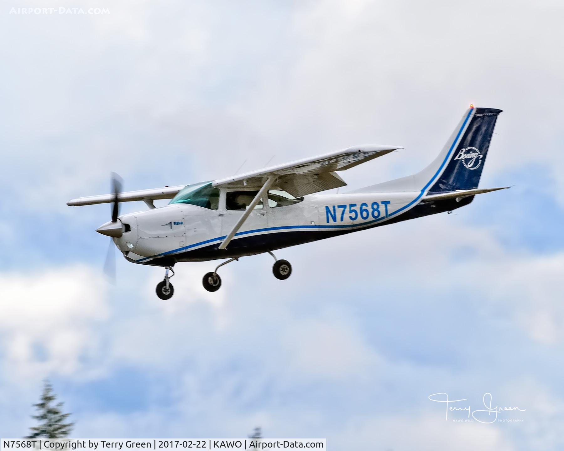N7568T, 1977 Cessna R182 Skylane RG C/N R18200039, KAWO