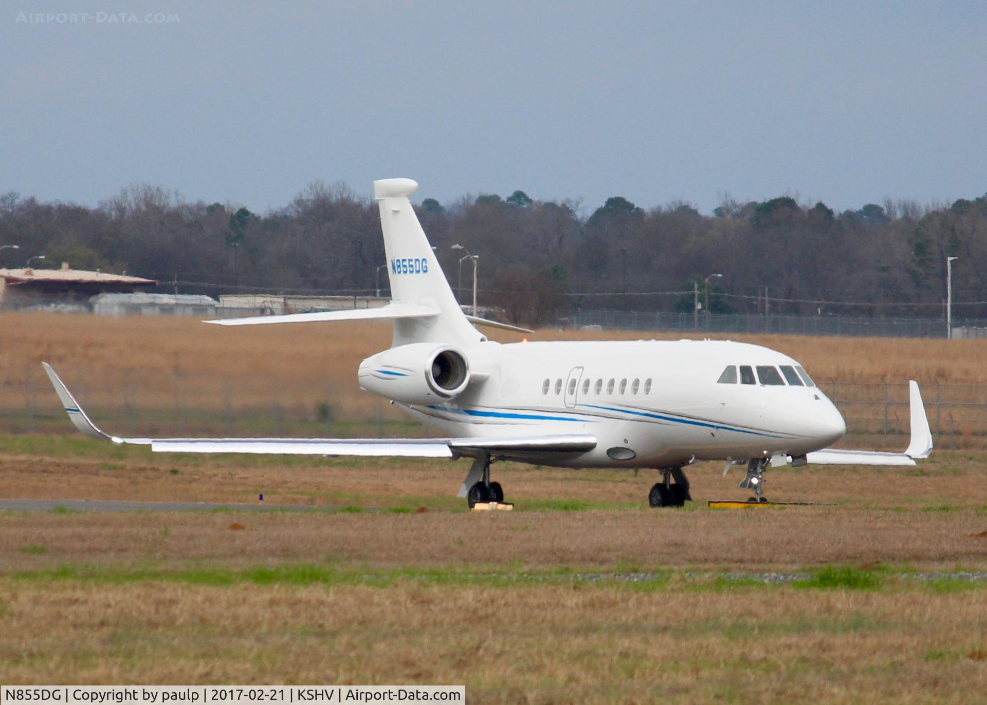 N855DG, 2006 Dassault Falcon 2000EX C/N 97, At Shreveport Regional.