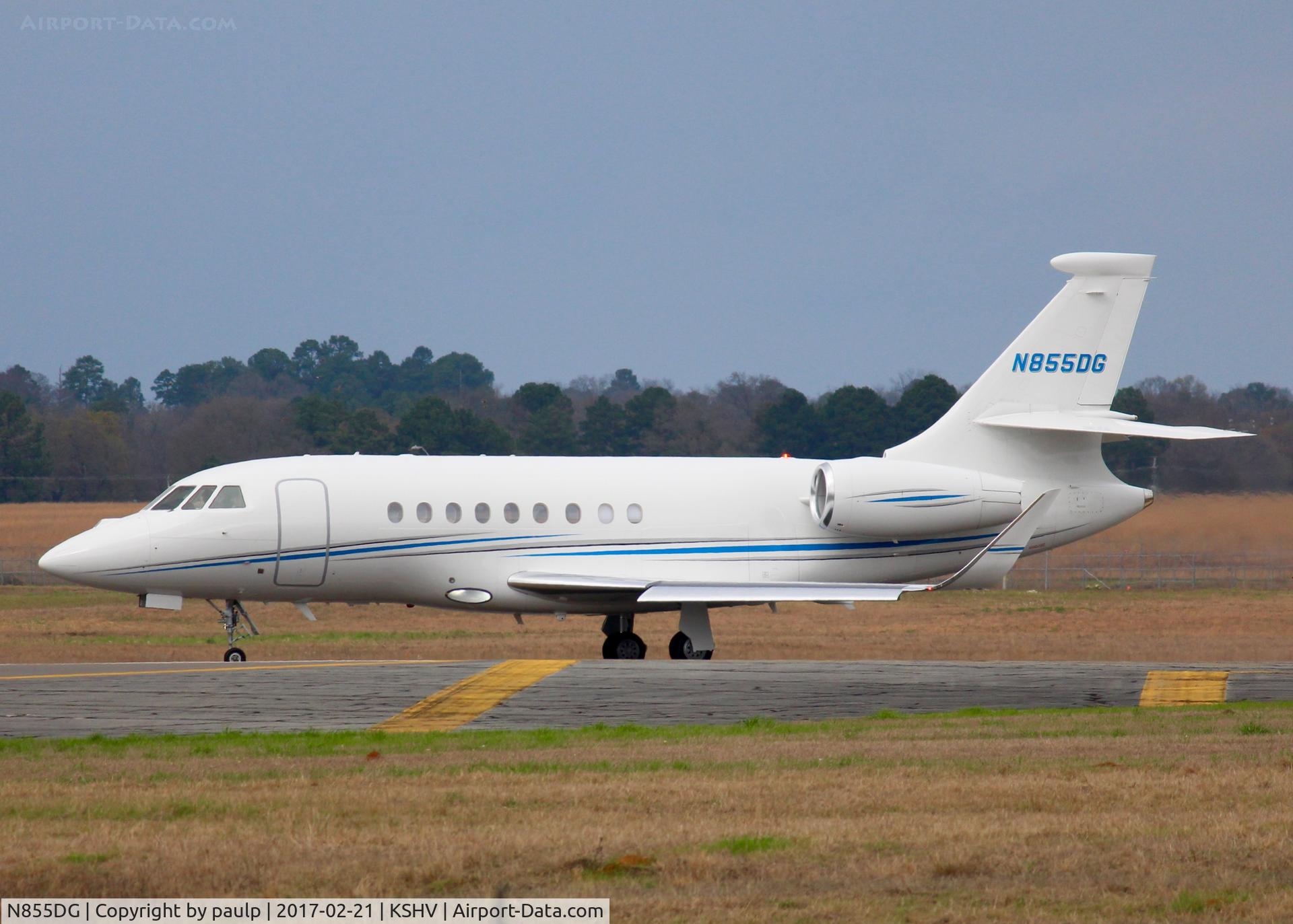 N855DG, 2006 Dassault Falcon 2000EX C/N 97, At Shreveport Regional.