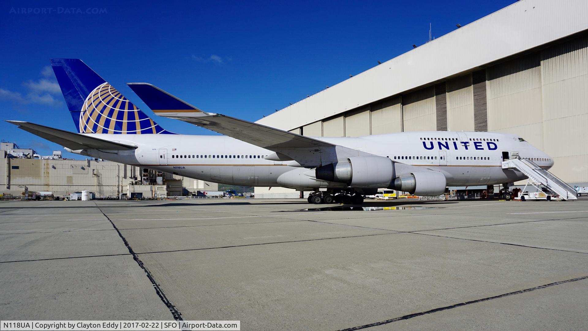 N118UA, 1999 Boeing 747-422 C/N 28811, SFO 2017