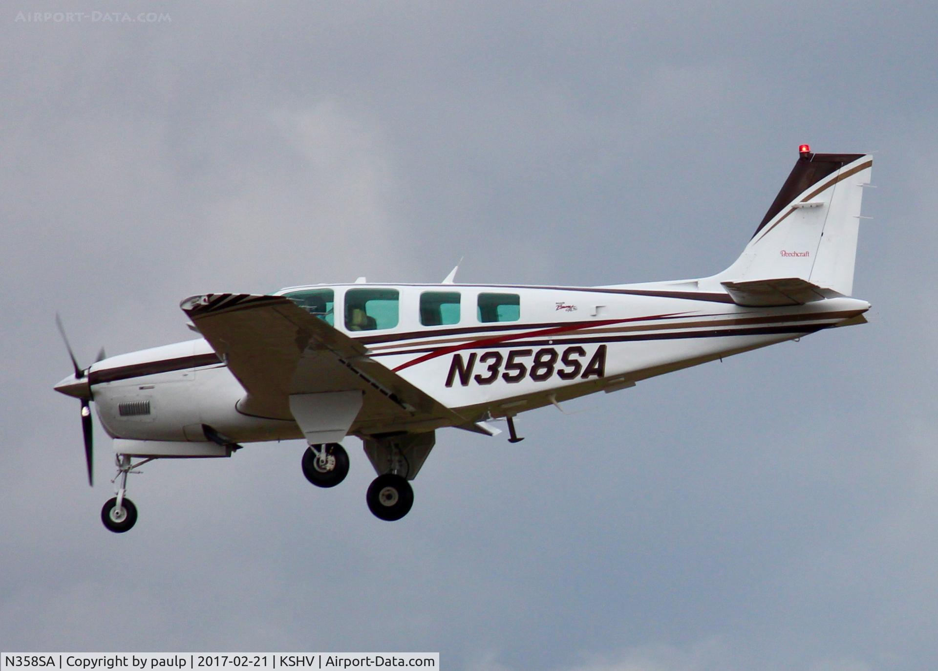 N358SA, 1998 Raytheon Aircraft Company A36 Bonanza C/N E-3192, At Shreveport Regional.