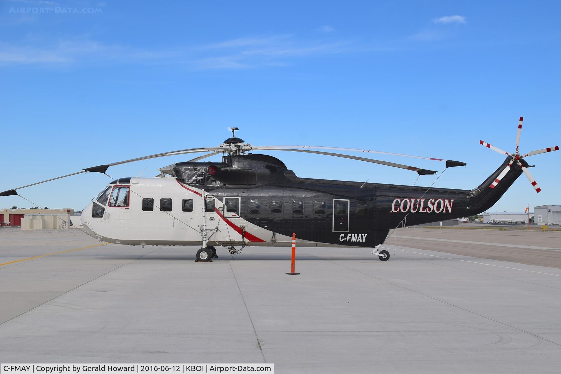 C-FMAY, 1969 Sikorsky S-61L C/N 61363, Parked on south GA ramp.