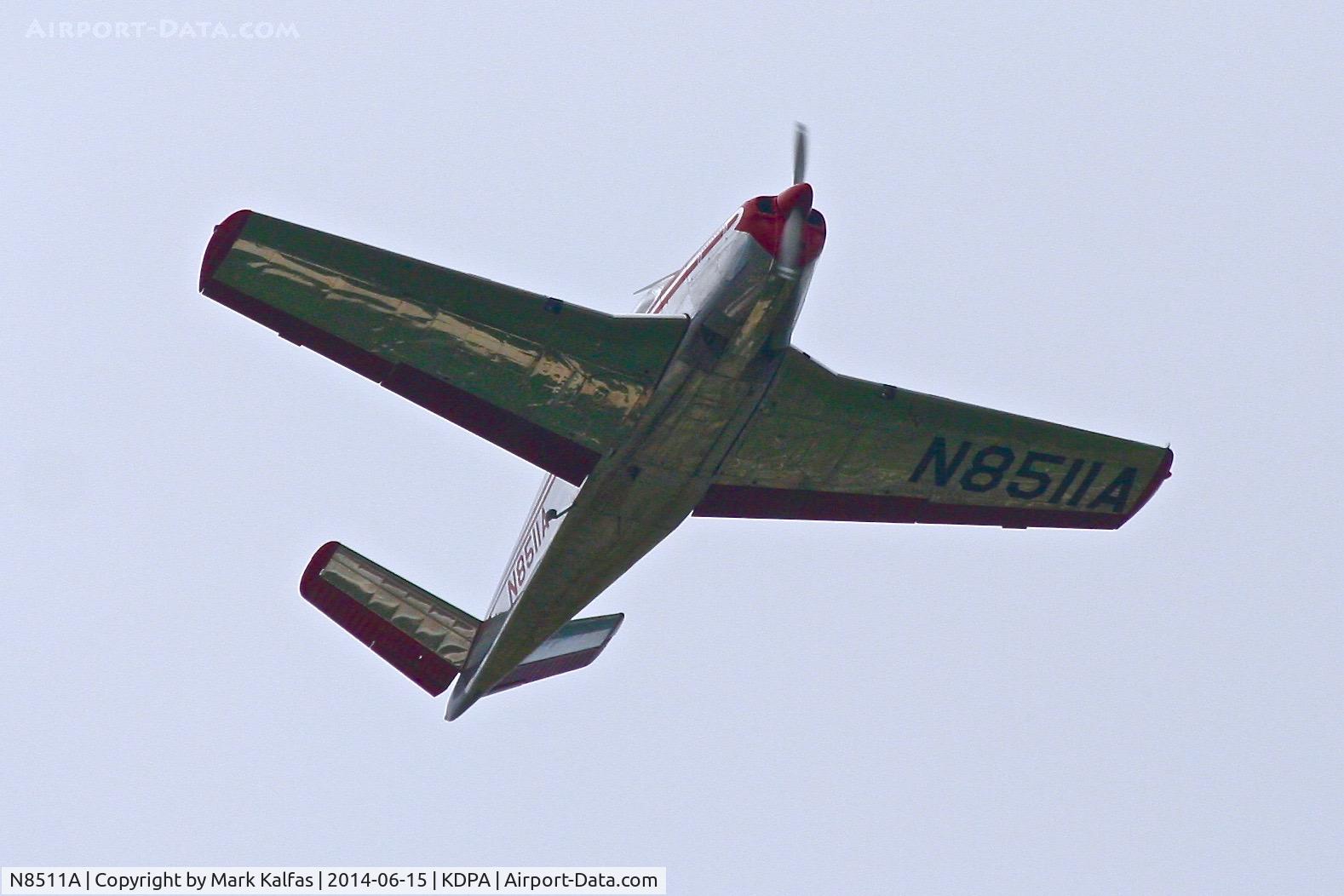 N8511A, 1949 Beech A35 Bonanza C/N D-1933, N8511A 1949 Beech A35 departing RWY 20R KDPA