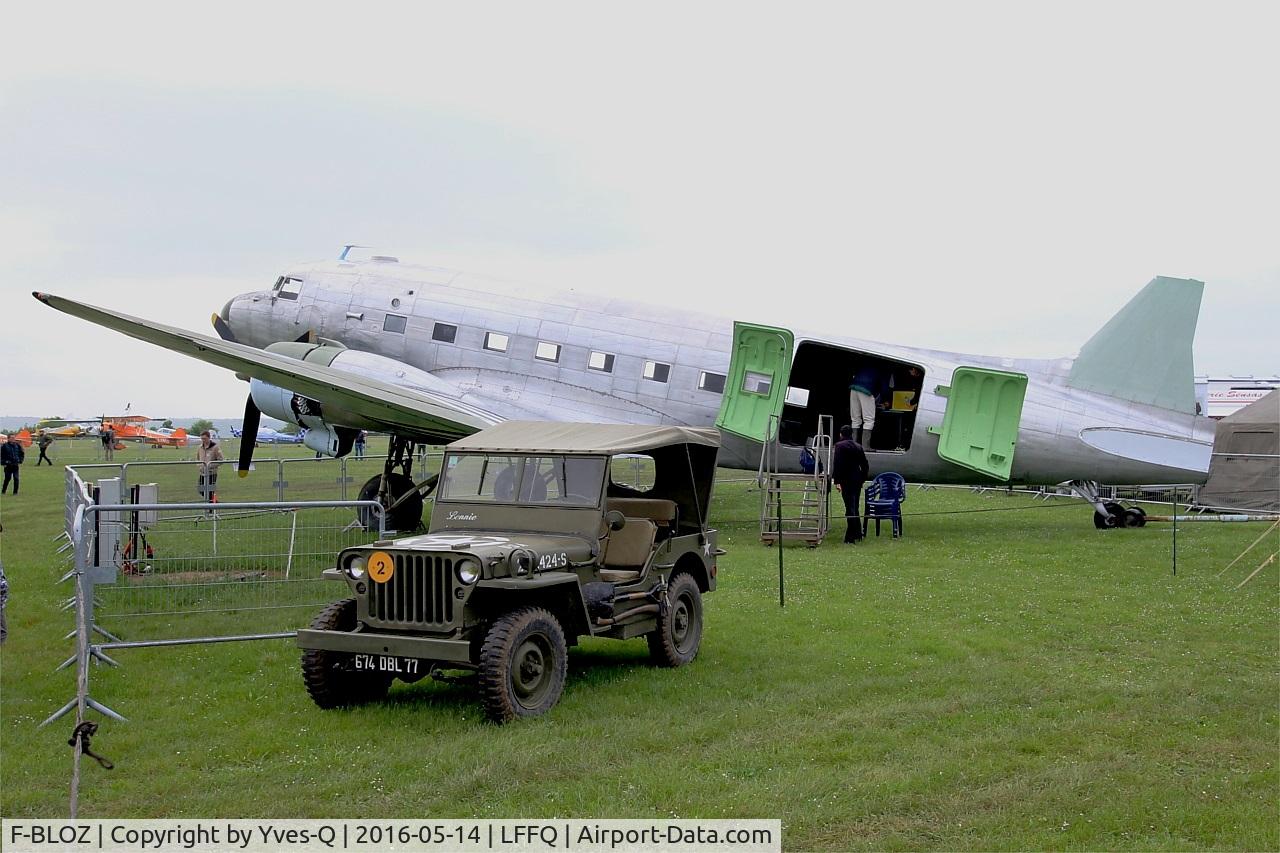 F-BLOZ, 1942 Douglas DC3C-S1C3G (C-47A-20-DK) C/N 13142, Douglas C-47A, Under restoration, La Ferté-Alais (LFFQ) air show 2016