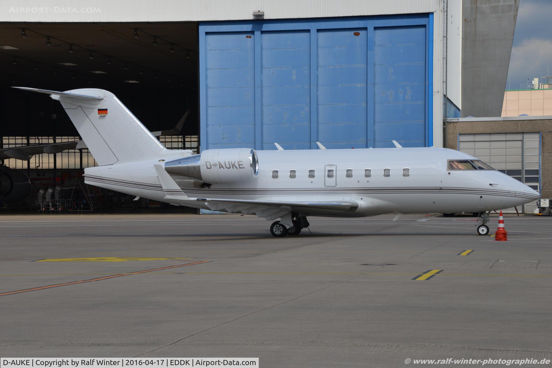 D-AUKE, 1998 Bombardier Challenger 604 (CL-600-2B16) C/N 5389, Bombardier CL-600-2B16 Challenger 604 - CLS Challenge Air - 5389 - D-AUKE - 17.04.2016 - CGN