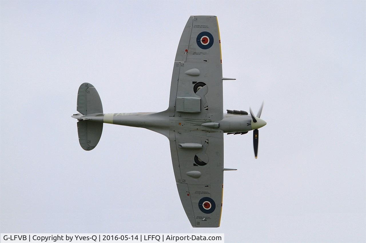 G-LFVB, 1942 Supermarine 349 Spitfire LF.Vb C/N CBAF.2403, Supermarine Spitfire MK-Vb, On display, La Ferté-Alais (LFFQ) air show 2016