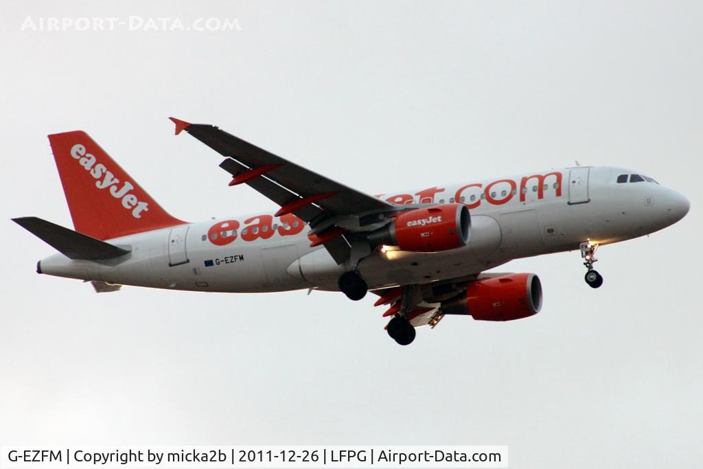 G-EZFM, 2009 Airbus A319-111 C/N 4069, Landing