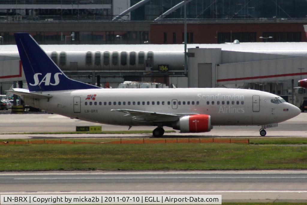 LN-BRX, 1993 Boeing 737-505 C/N 25797, Taxiing