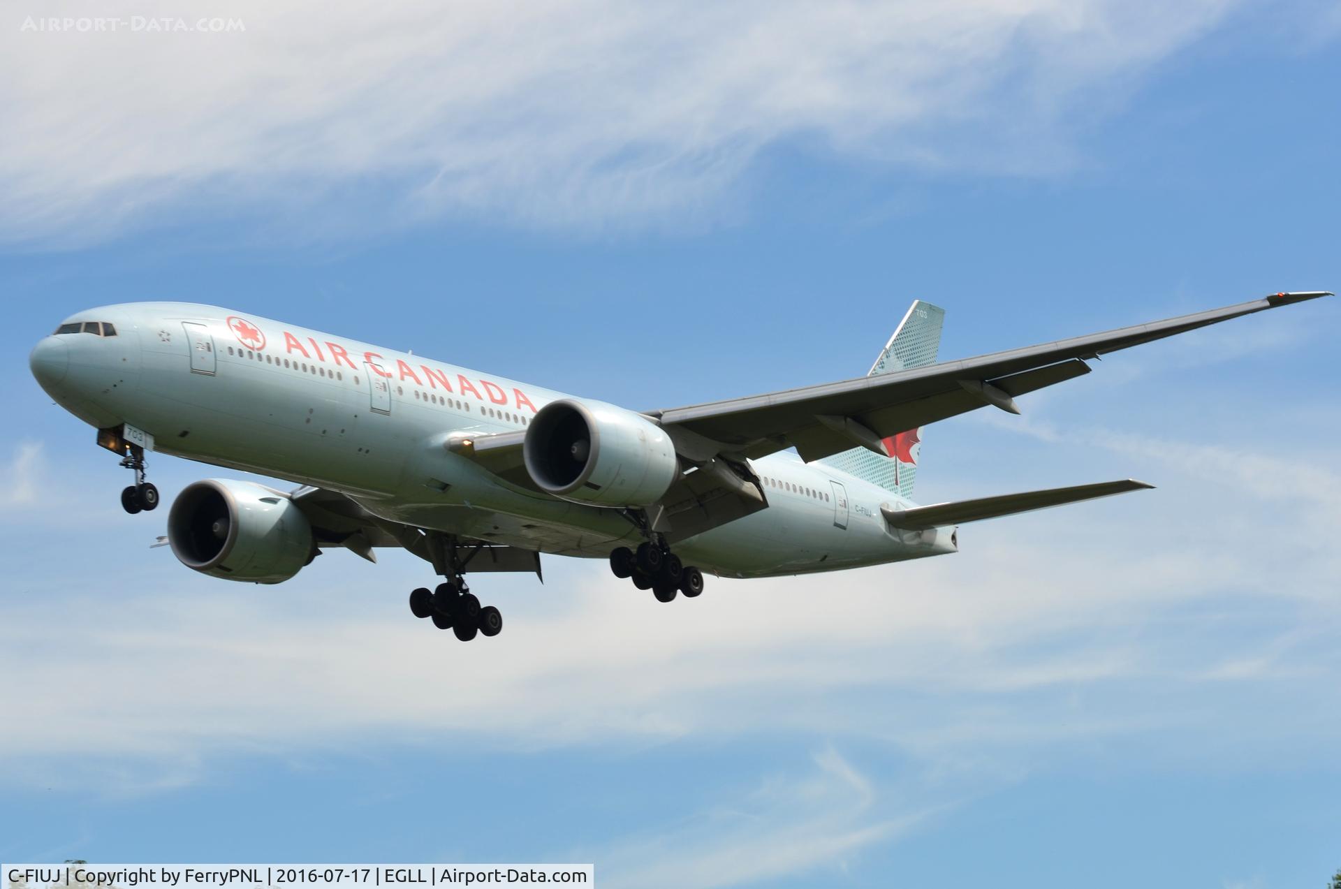 C-FIUJ, 2007 Boeing 777-233/LR C/N 35244, Air Canada B772 coming in to land