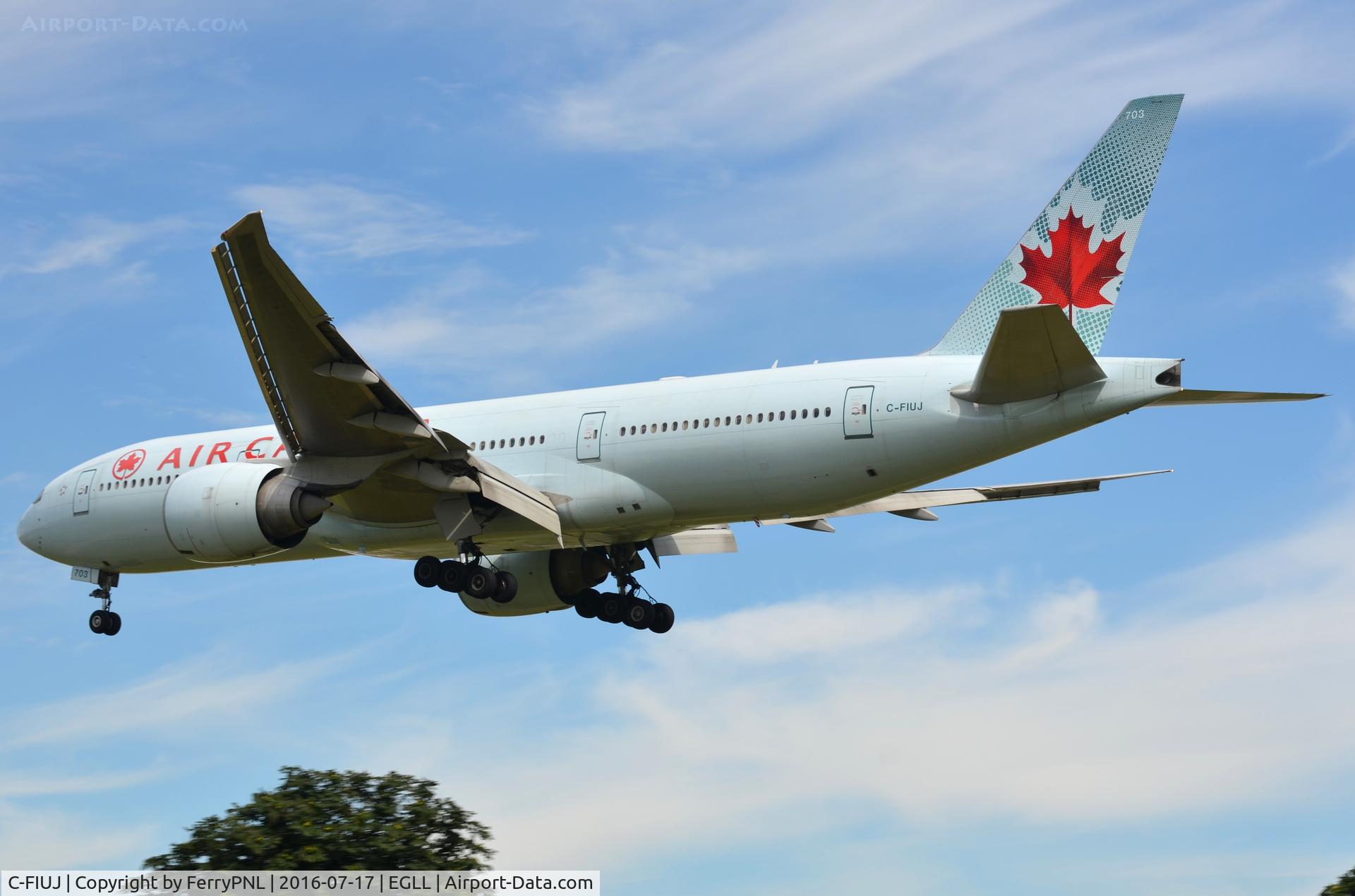 C-FIUJ, 2007 Boeing 777-233/LR C/N 35244, Air Canada B772 on short final.