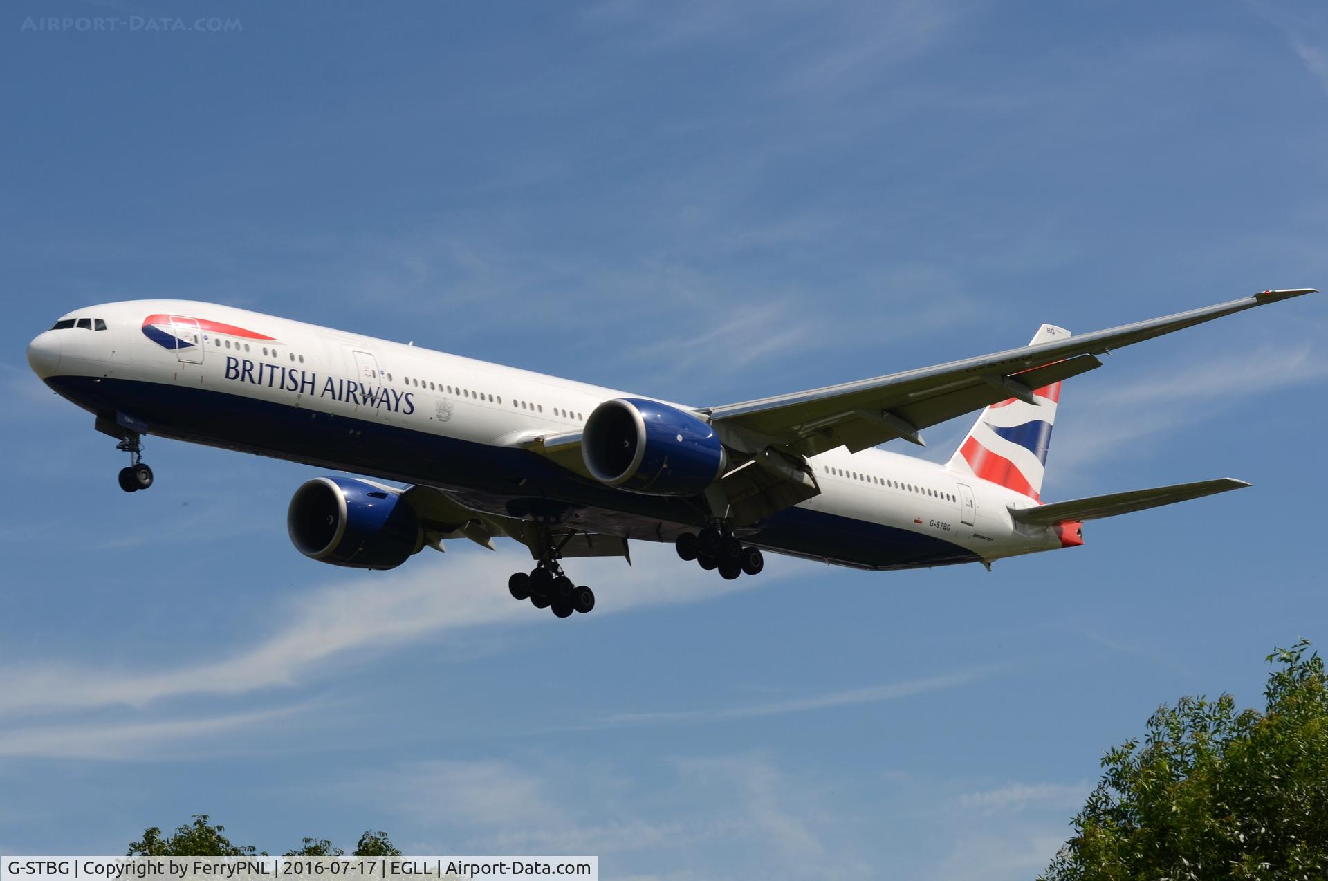 G-STBG, 2013 Boeing 777-336/ER C/N 38430, BA B773 landing