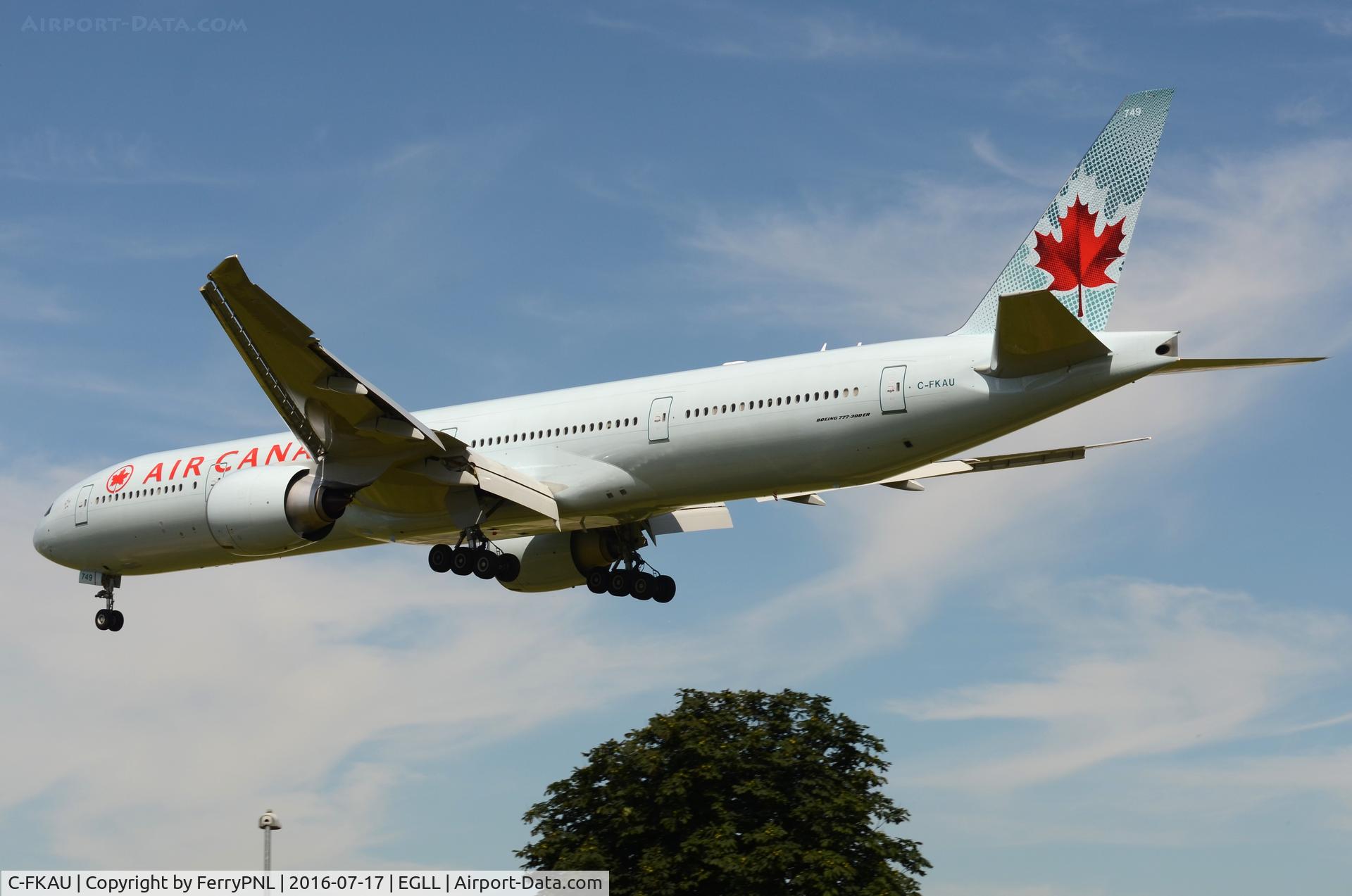 C-FKAU, 2016 Boeing 777-333/ER C/N 62401, Air Canada B773 delivered 2 months before this sighting.