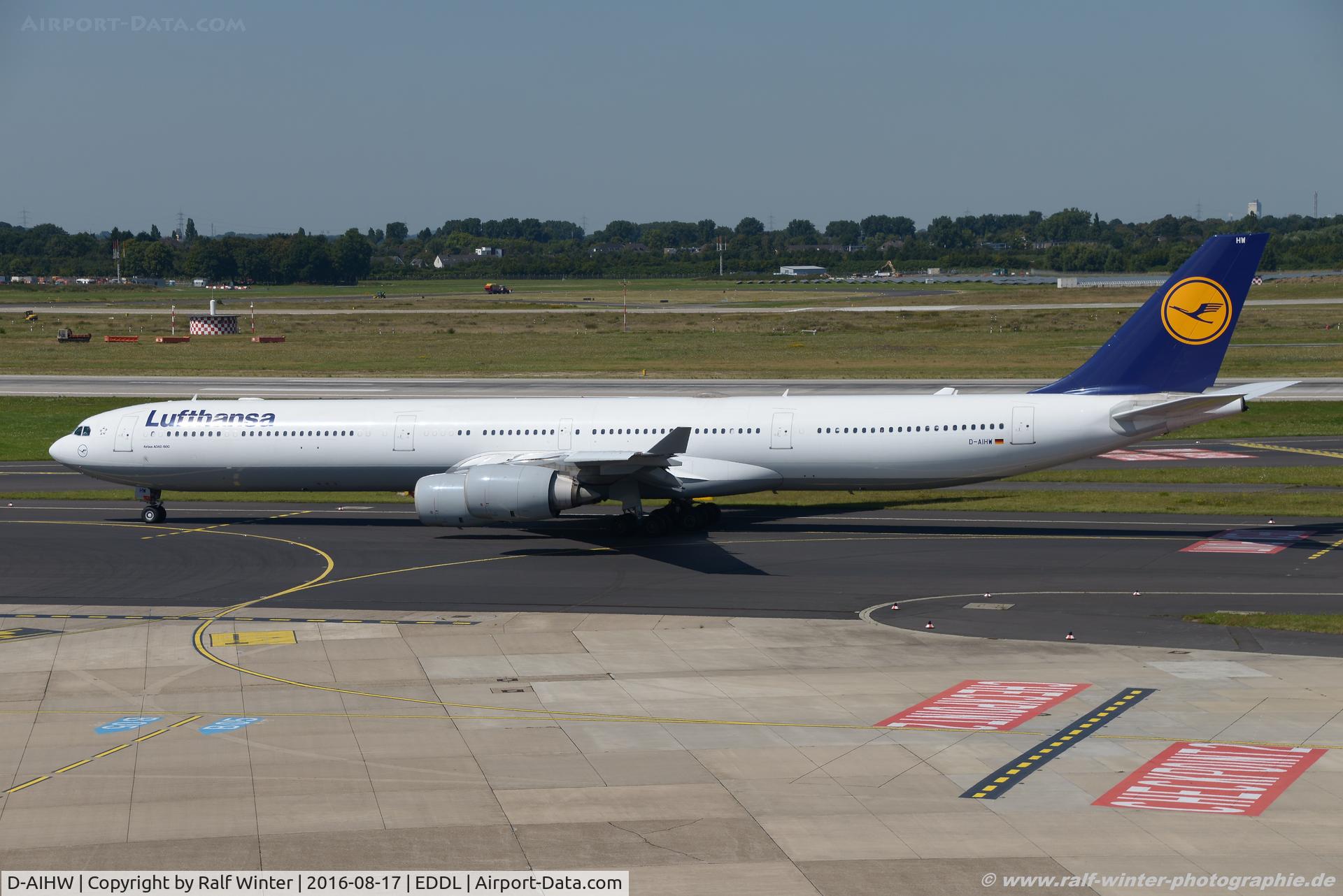 D-AIHW, 2008 Airbus A340-642X C/N 972, Airbus A340-642 - LH DLH Lufthansa - 972 - D-AIHW - 17.08.2016 - DUS