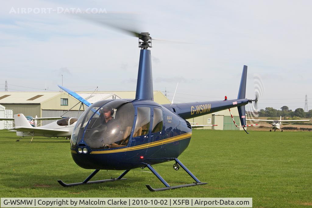 G-WSMW, 2009 Robinson R44 Raven C/N 2068, Robinson R44 Raven, Fishburn Airfield UK, October 2nd 2010.
