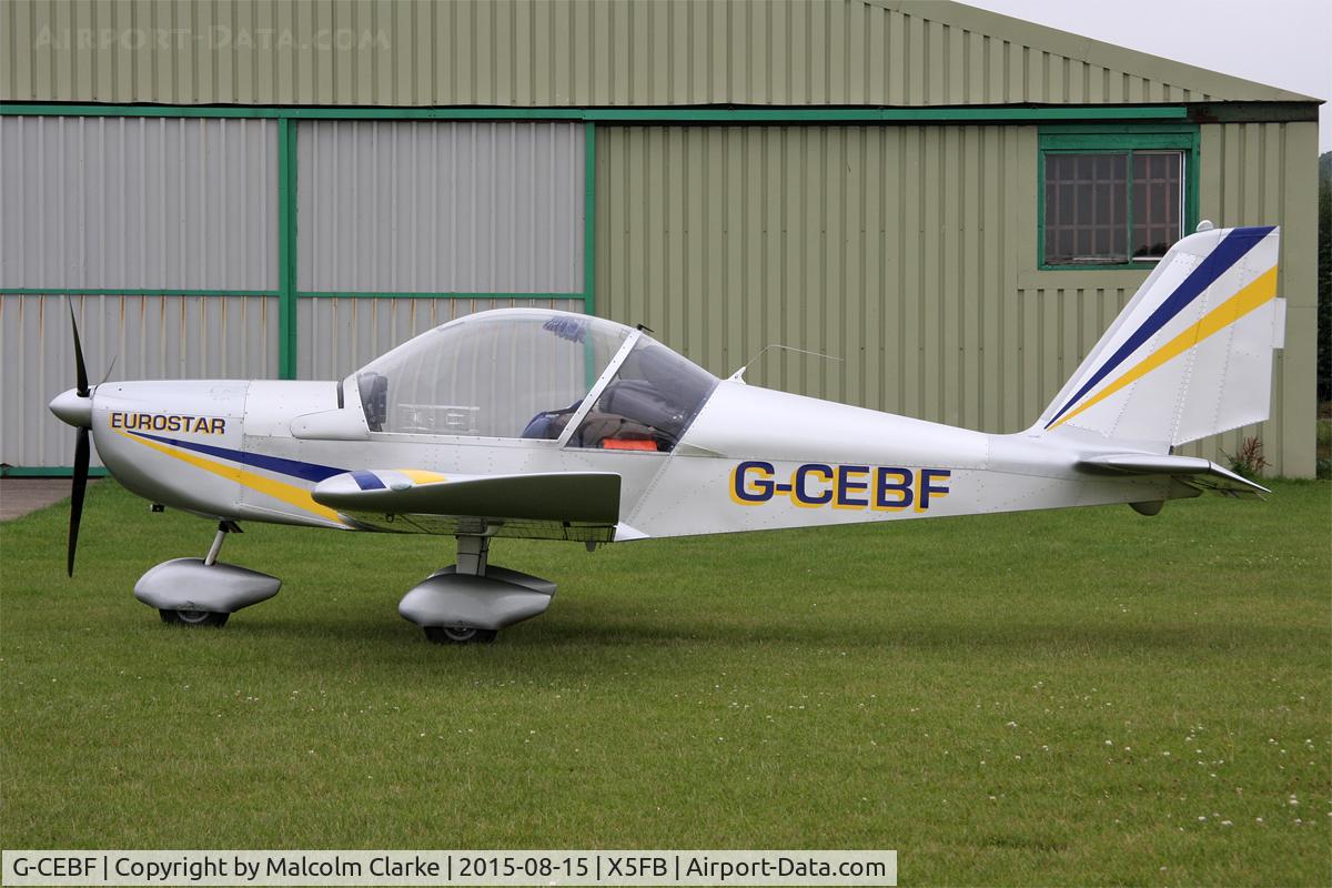 G-CEBF, 2006 Aerotechnik EV-97A Eurostar C/N PFA 315A-14525, Aerotechnik EV-97A Eurostar, Fishburn Airfield UK, August 15th 2010.