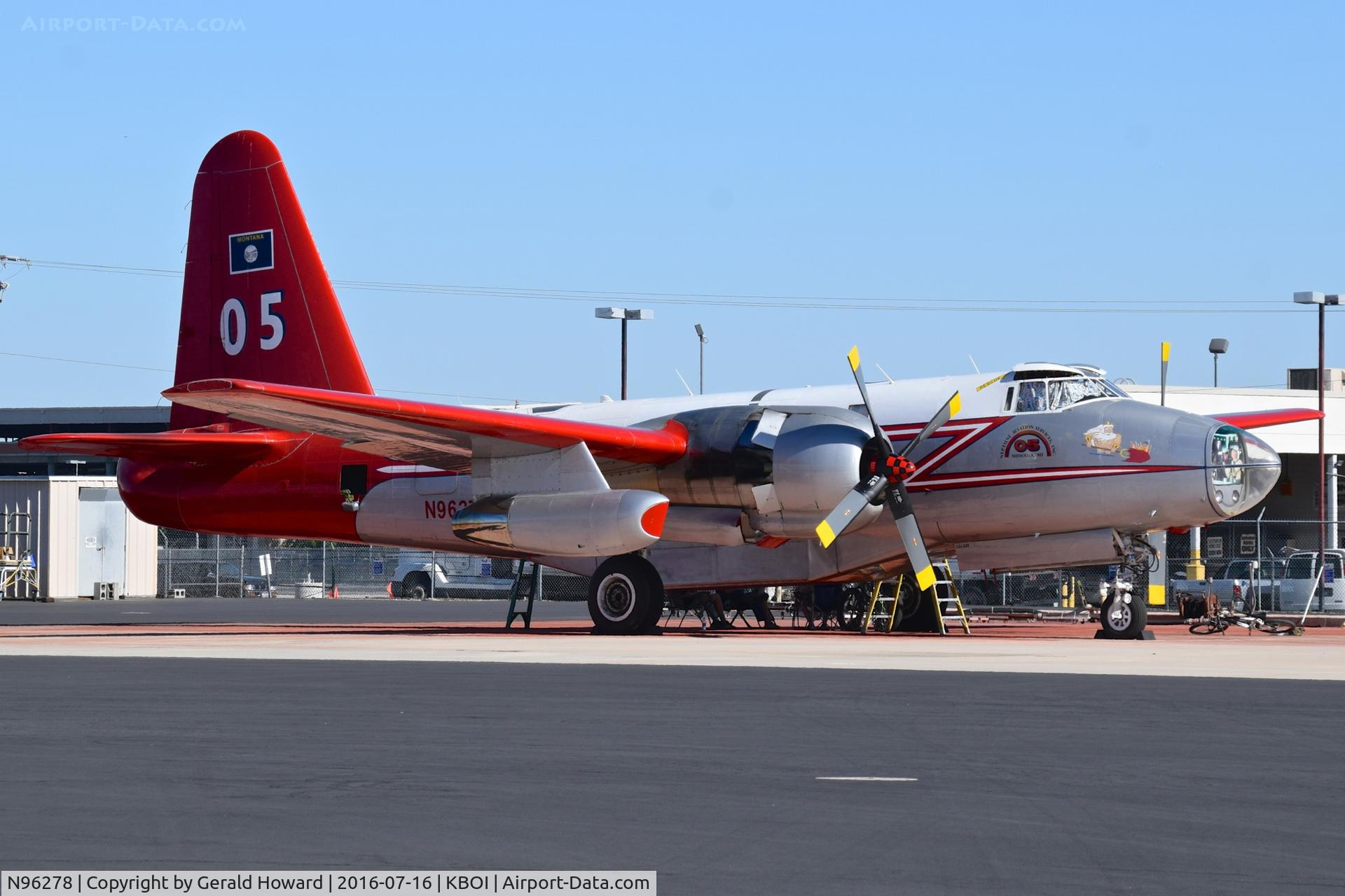 N96278, Lockheed P2V-5F Neptune C/N 426-5340, Parked on the NIFC ramp.
