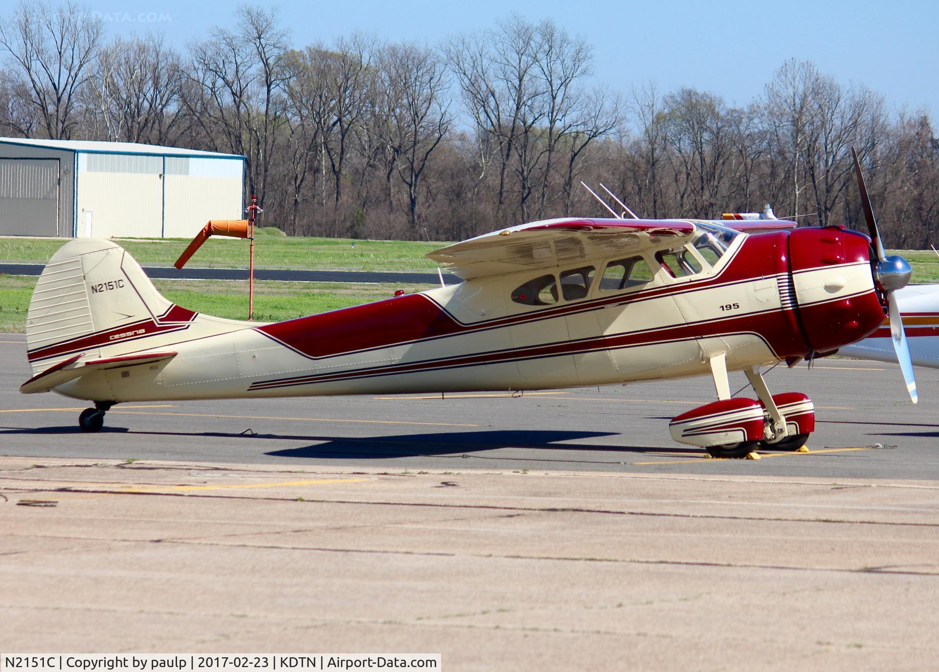 N2151C, 1954 Cessna 195B Businessliner C/N 16136, At Downtown Shreveport. Beautiful!!!