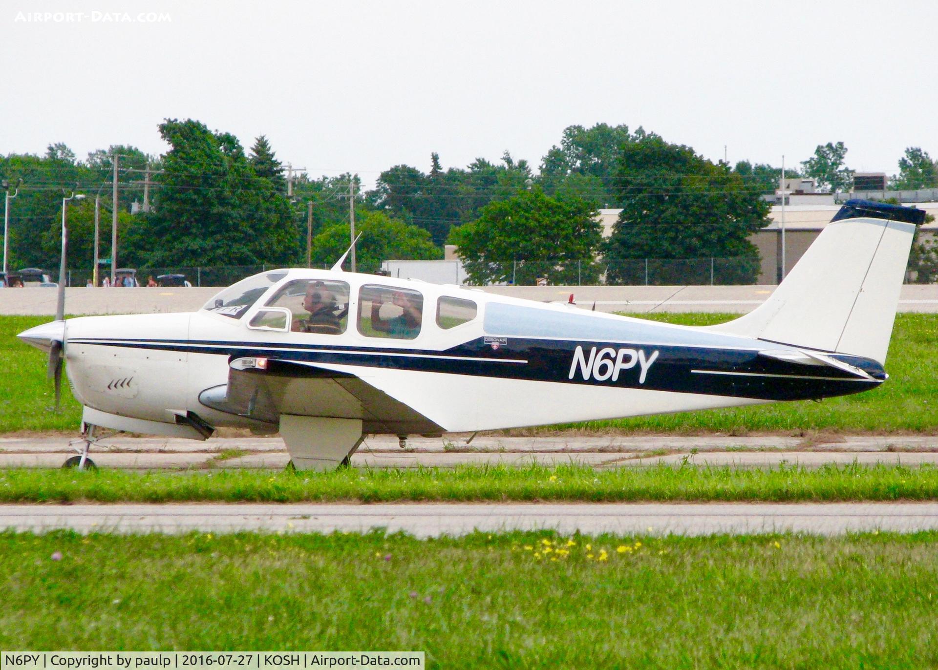 N6PY, 1962 Beech 35-A33 Debonair C/N CD-345, At Oshkosh.
