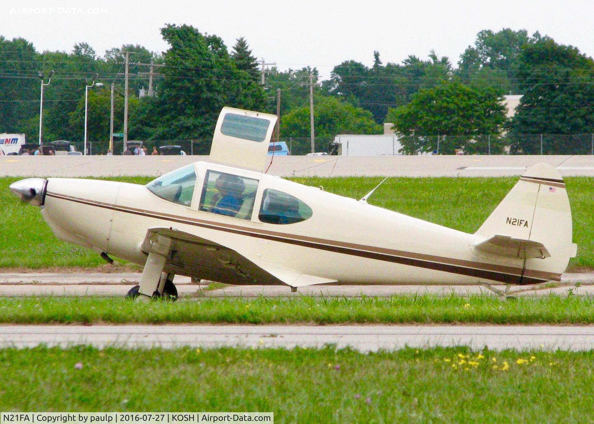 N21FA, 1950 Globe GC-1B Swift C/N 3727, At Oshkosh.