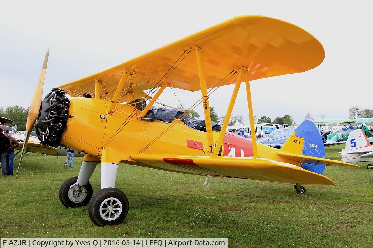 F-AZJR, 1942 Boeing-Stearman PT-13D (E75) C/N 75-5656, Boeing PT-13D Kaydet (E75), Static display, La Ferté-Alais Airfield (LFFQ) Air show 2016