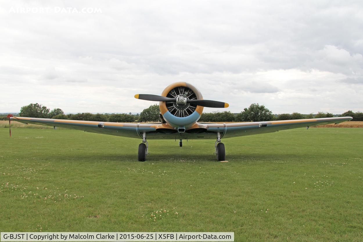 G-BJST, 1953 Canadian Car & Foundry T-6H Harvard Mk.4M C/N 14A-2429, Canadian Car & Foundry T-6H Harvard Mk.4M, Fishburn Airfield UK, June 25th 2015.