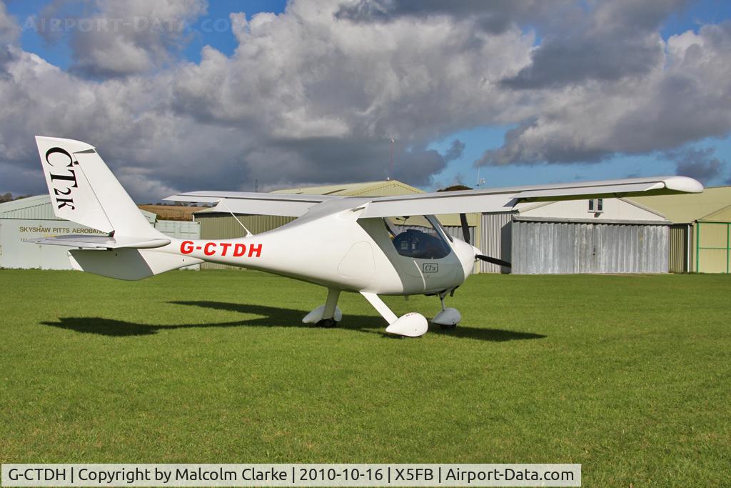 G-CTDH, 2003 Flight Design CT2K C/N 7939, Flight Design CT2K, Fishburn Airfield UK, October 16th 2010.