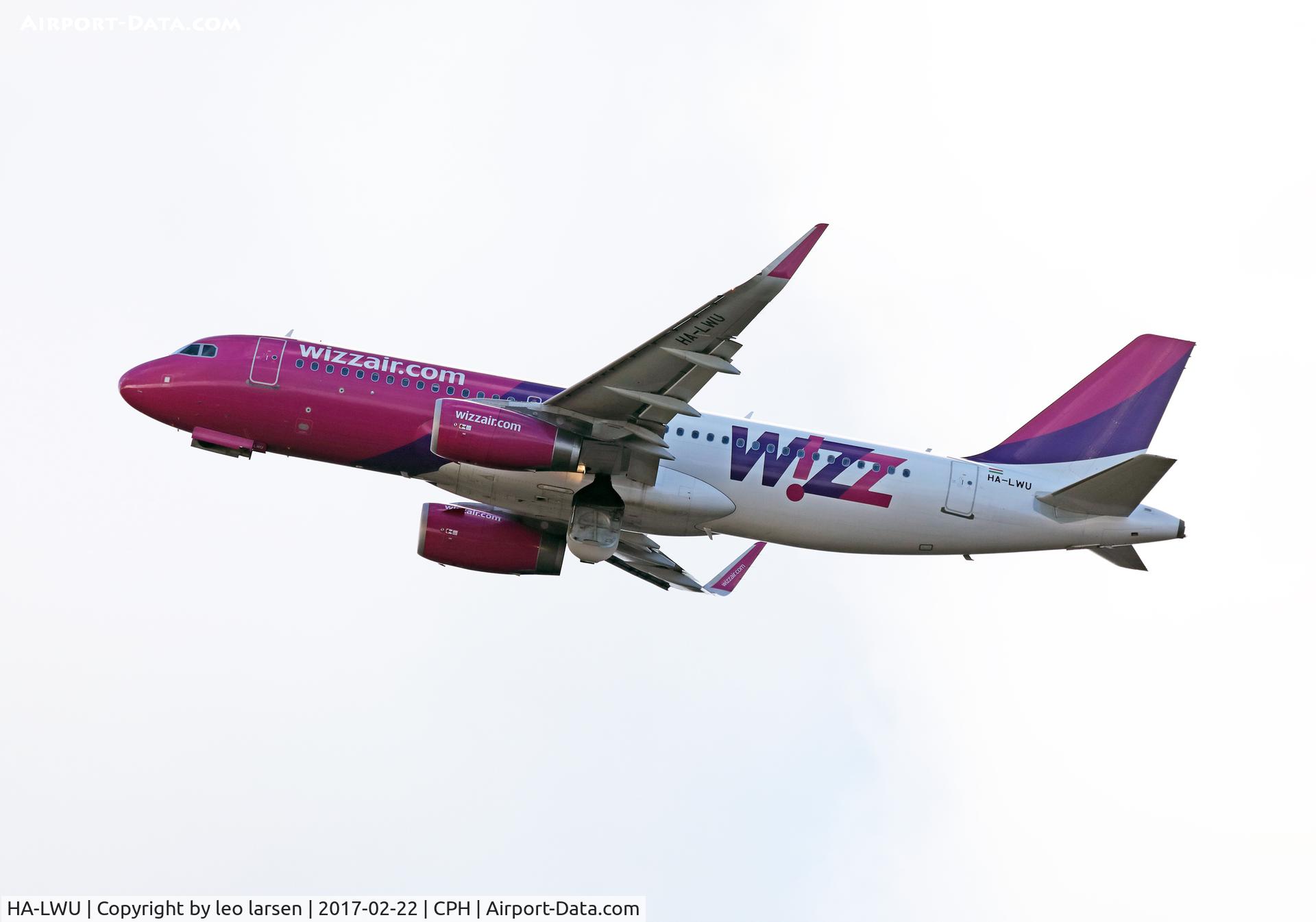 HA-LWU, 2013 Airbus A320-232 C/N 5617, Copenhagen 22.2.2017
