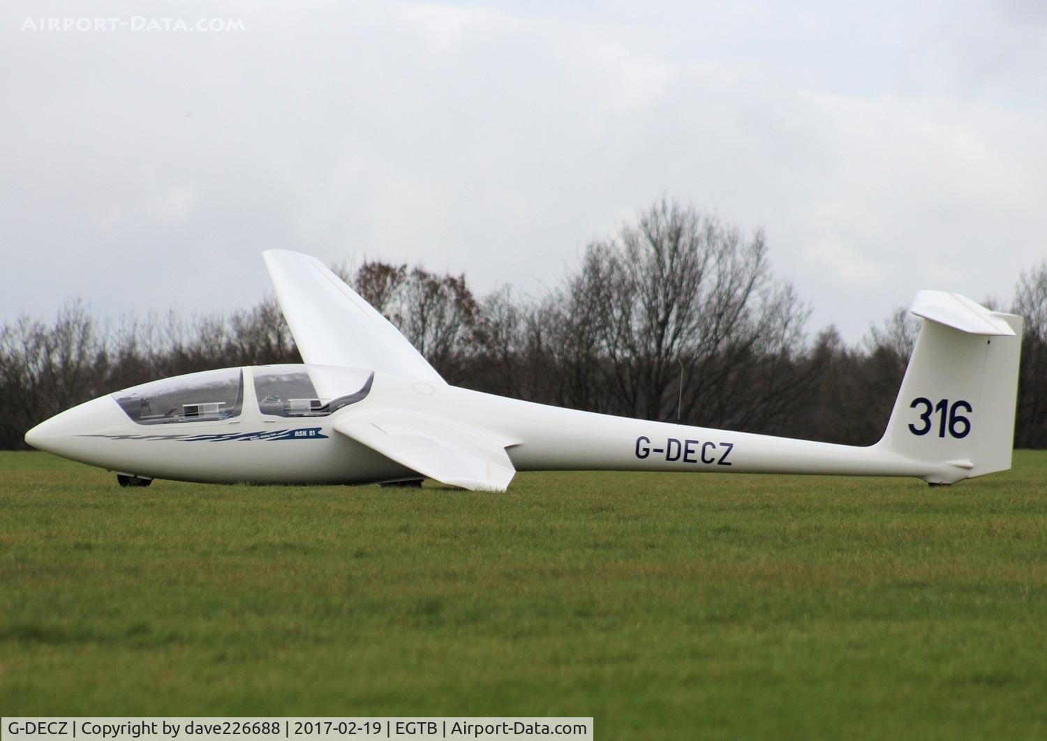 G-DECZ, 1980 Schleicher ASK-21 C/N 21009, G DECZ at Wycombe Air Park EGTB