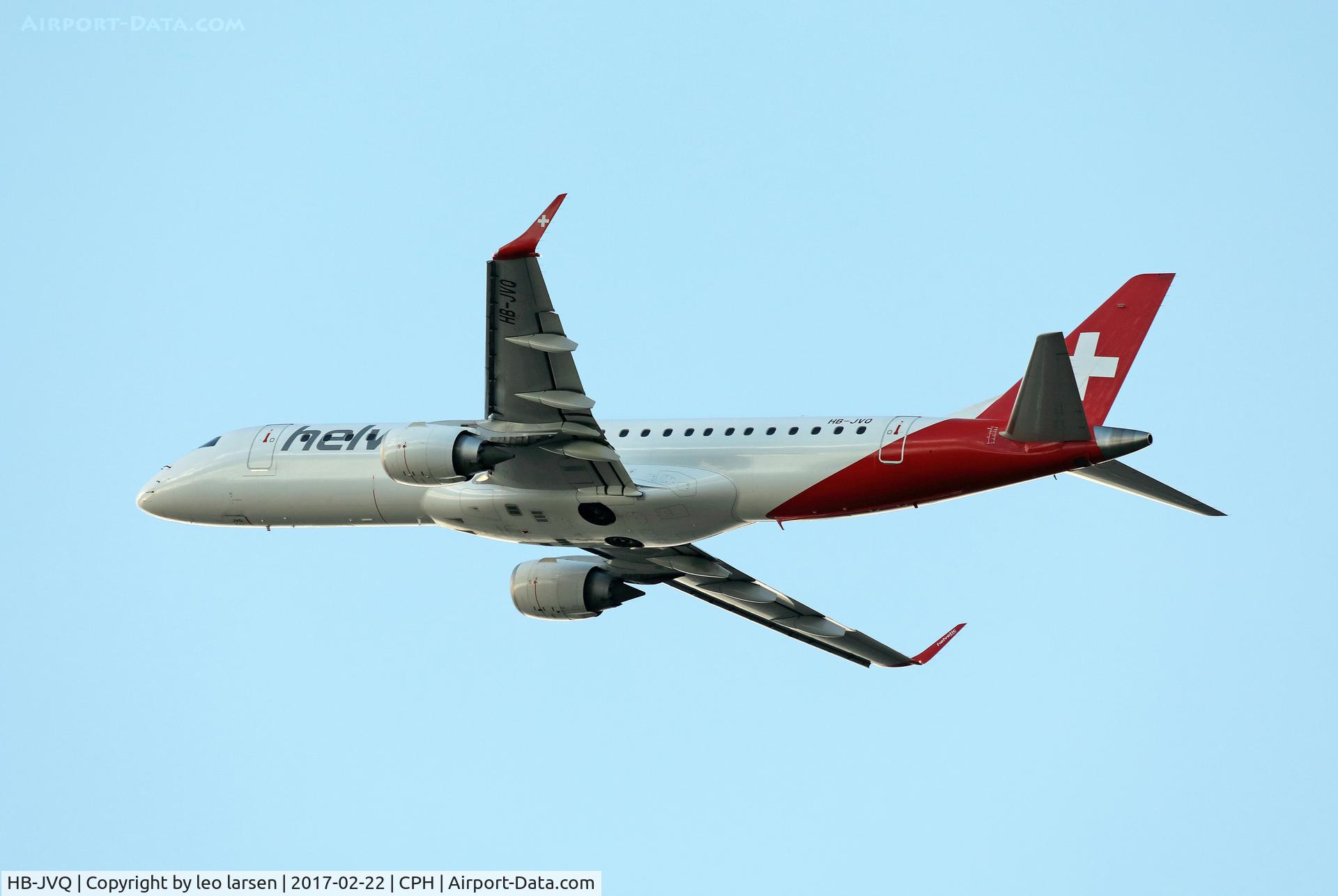 HB-JVQ, 2011 Embraer 190LR (ERJ-190-100LR) C/N 19000420, Copenhagen 22.2.2017