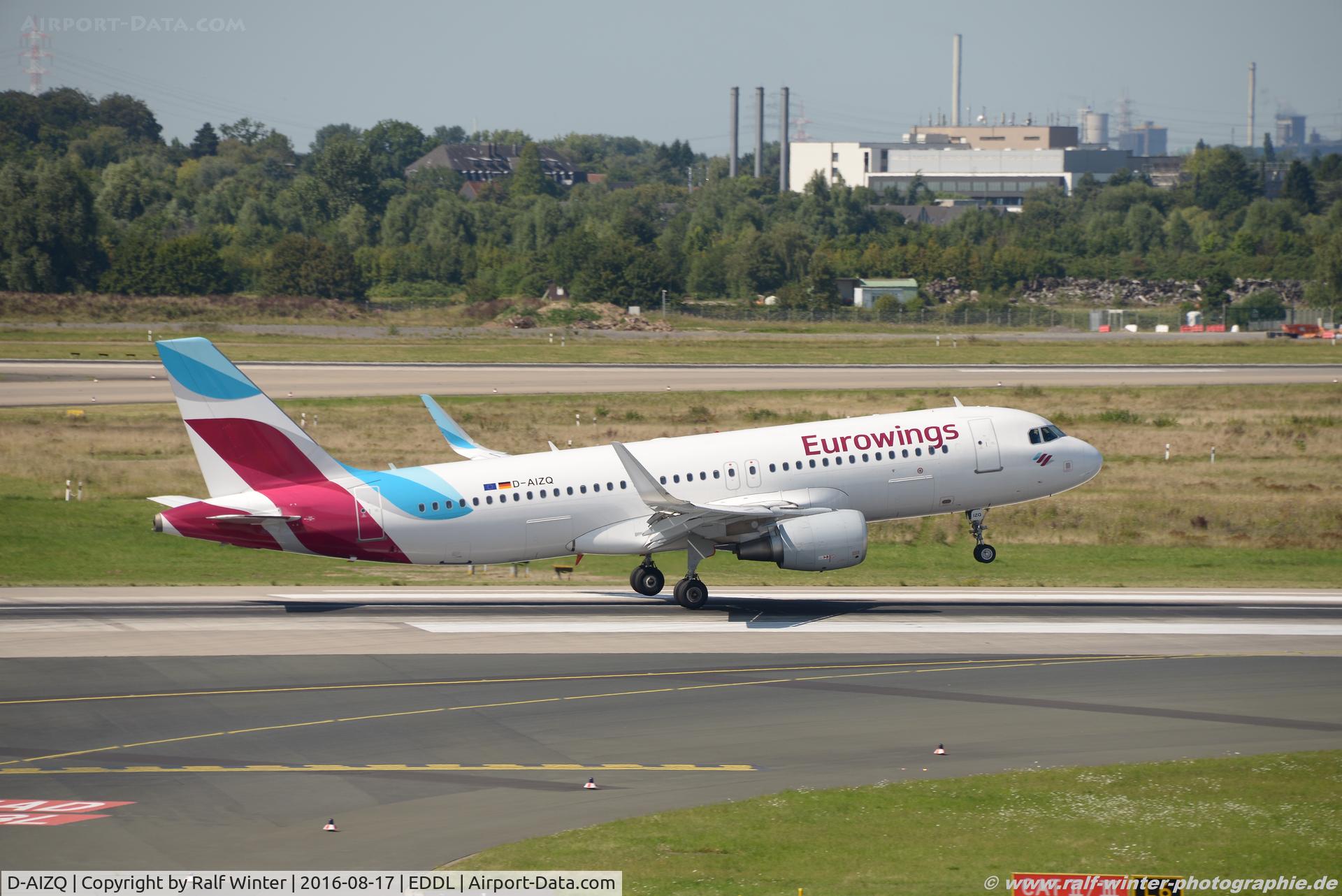 D-AIZQ, 2013 Airbus A320-214 C/N 5497, Airbus A320-214(W) - EW EWG Eurowings ex Lufthansa - 5497 - D-AIZQ - 17.08.2016 - DUS