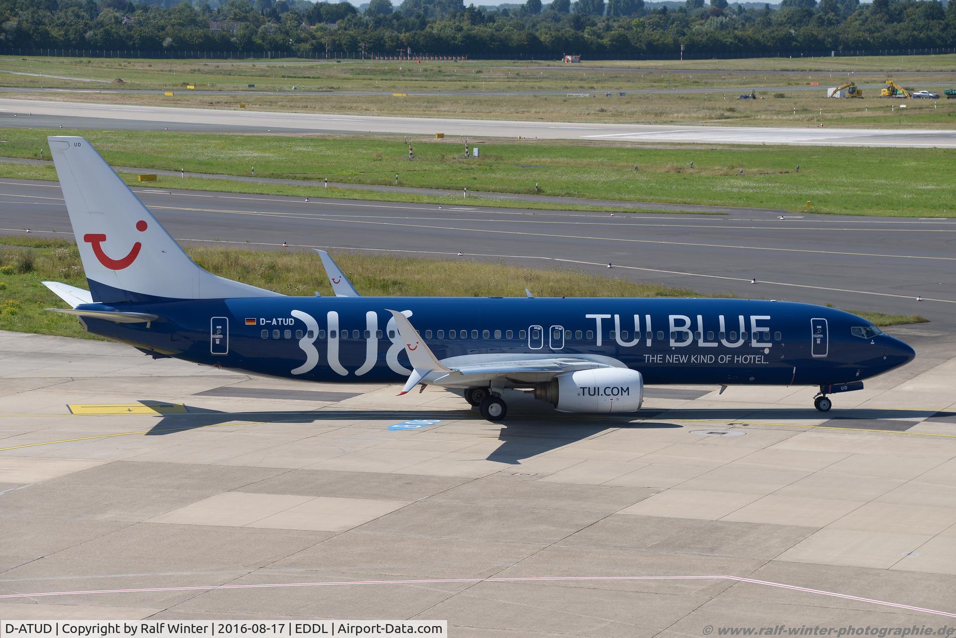 D-ATUD, 2006 Boeing 737-8K5 C/N 34685, Boeing 737-8K5W - X3 TUI TUIfly 'TUI Blue' Livery - 34685 - D-ATUD - 17.08.2016 - DUS