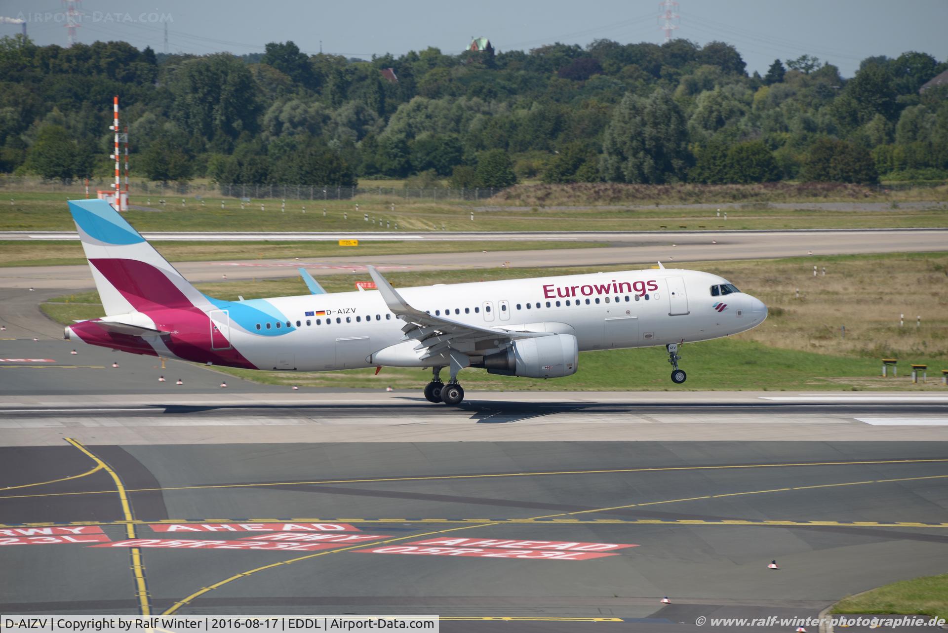 D-AIZV, 2013 Airbus A320-214 C/N 5658, Airbus A320-214(W) - EW EWG Eurowings ex Lufthansa - 5658 - D-AIZV - 17.08.2016 - DUS