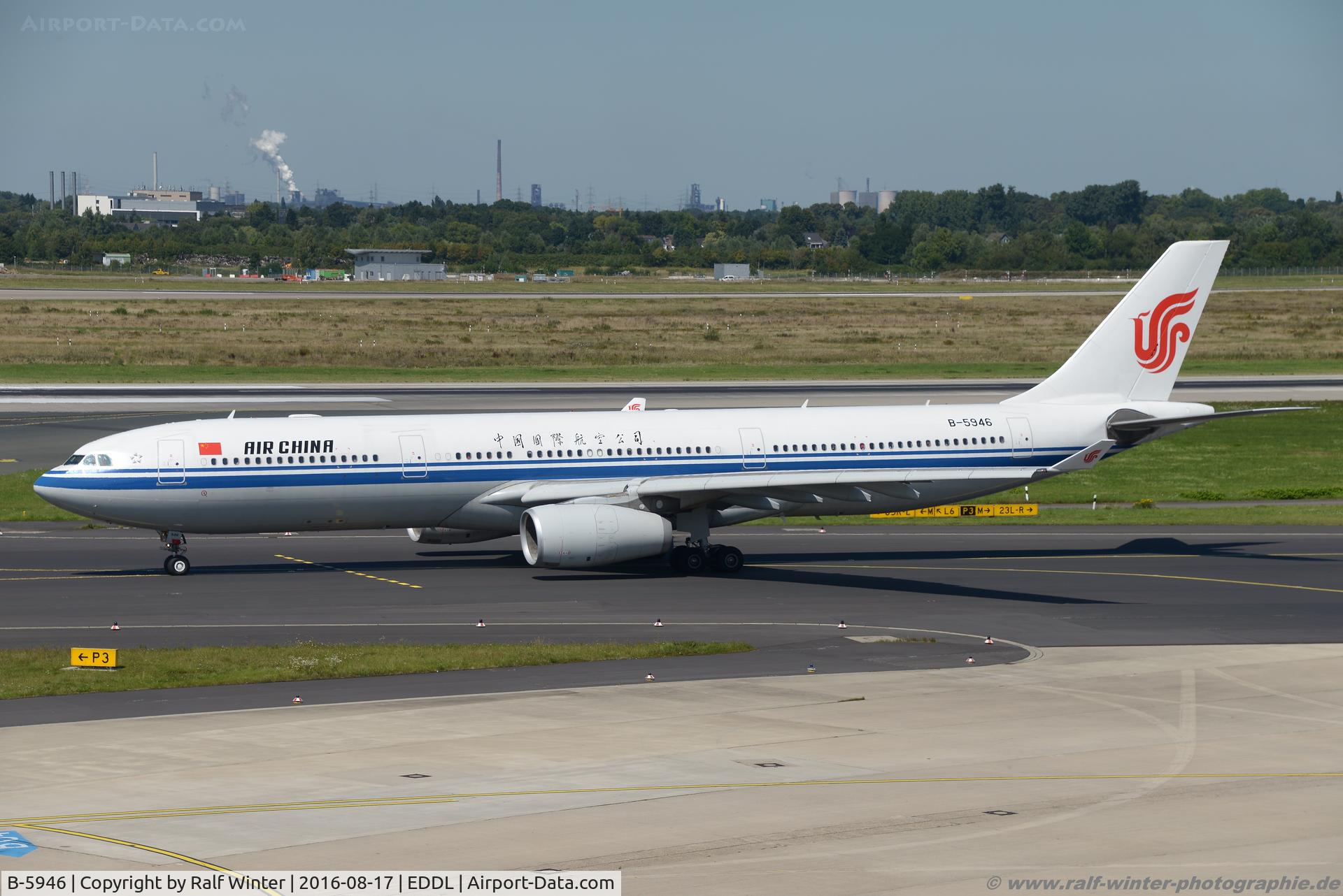 B-5946, 2014 Airbus A330-343 C/N 1525, Airbus A330-343 - CA CCA Air China - 1525 - B-5946 - 17.08.2016 - DUS