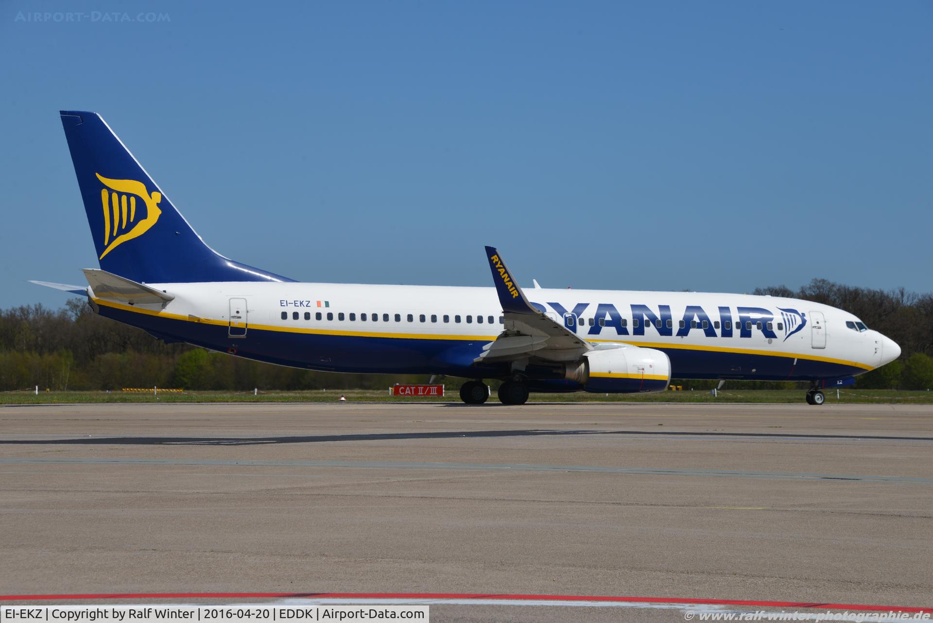 EI-EKZ, 2010 Boeing 737-8AS C/N 38508, Boeing 737-8AS(W) - FR RYR Ryan Air - 38508 - EI-EKZ - 20.04.2016 - CGN