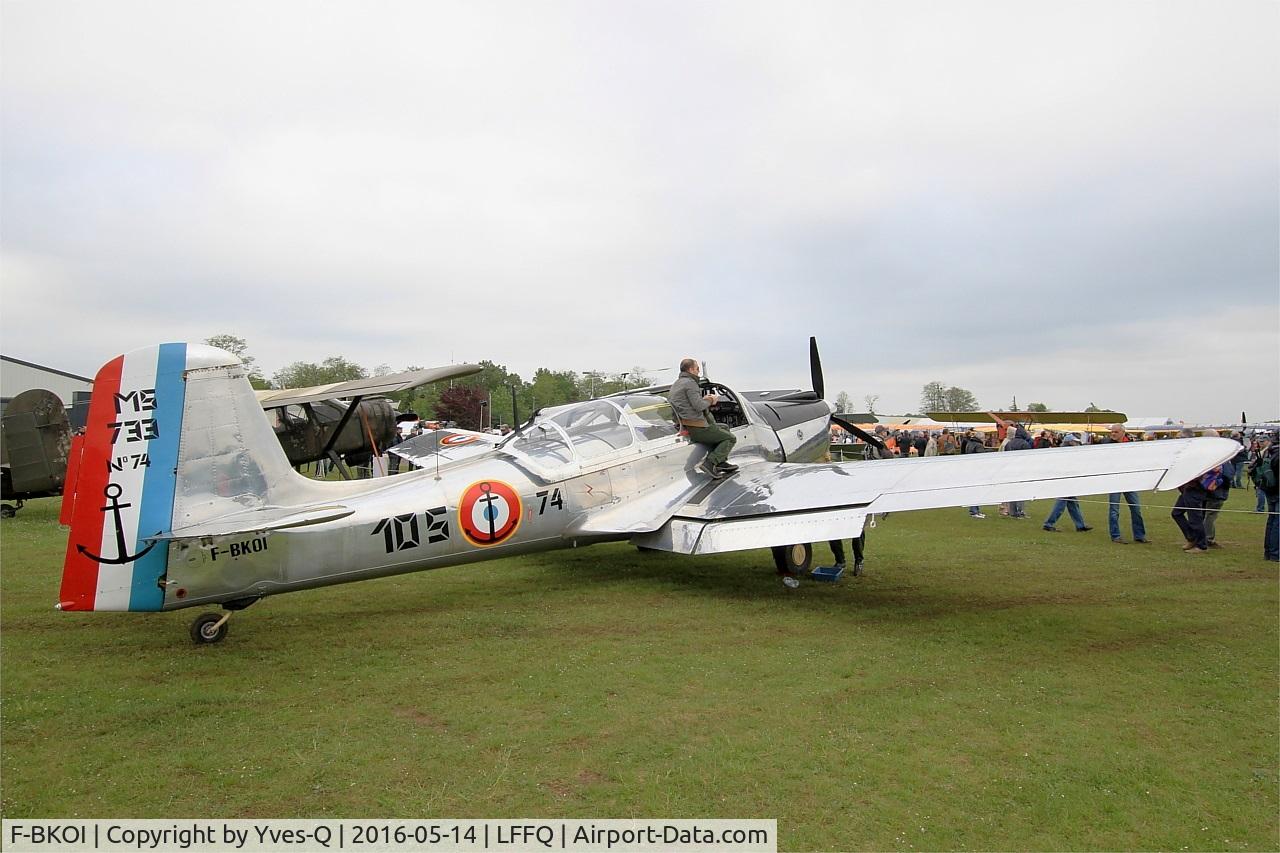 F-BKOI, Morane-Saulnier MS-733 Alcyon C/N 74, Morane-Saulnier MS-733 Alcyon, Static display, La Ferté-Alais airfield (LFFQ) Airshow 2016