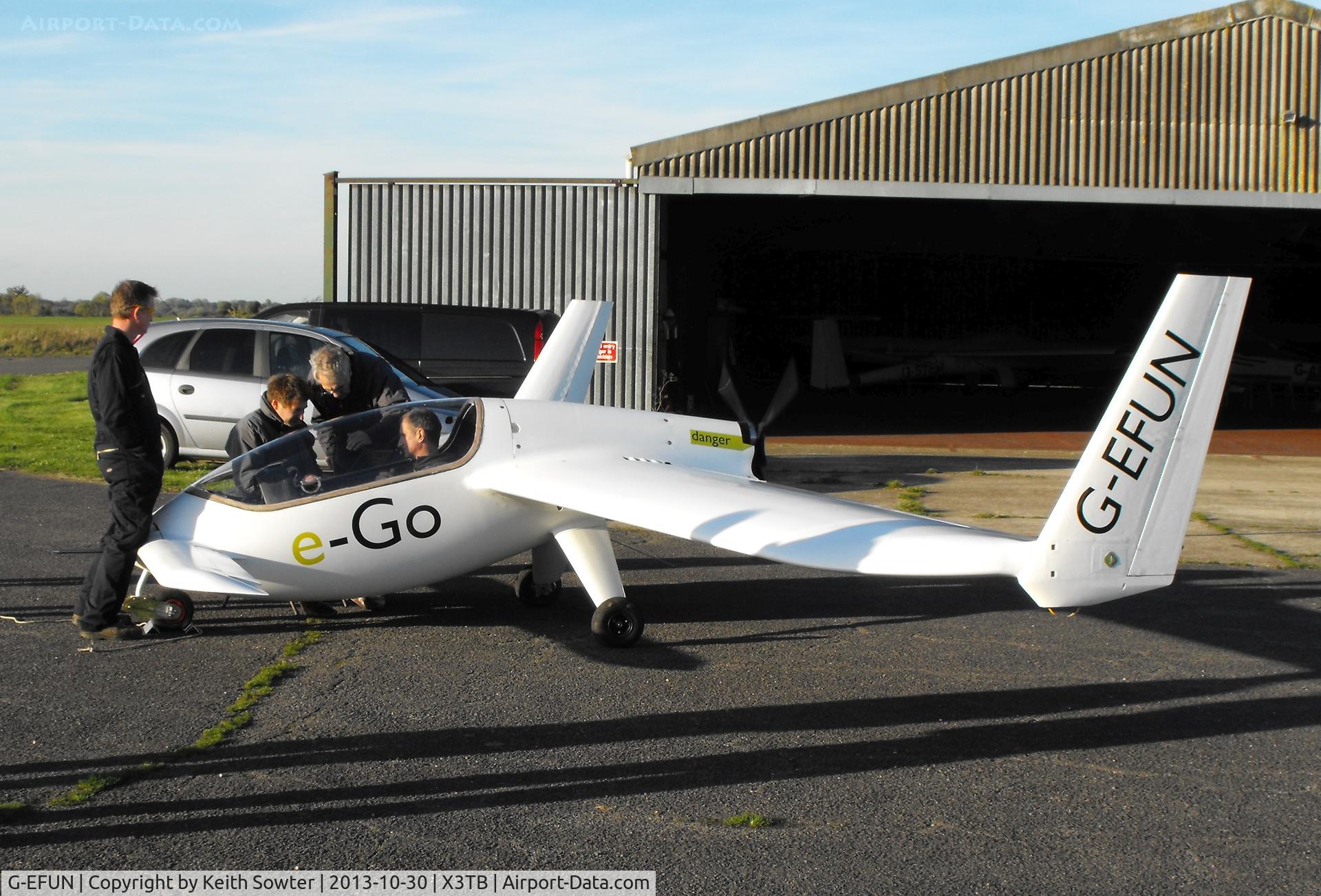 G-EFUN, 2008 e-GO Aeroplanes e-GO C/N SS001, prior ti its second test flight