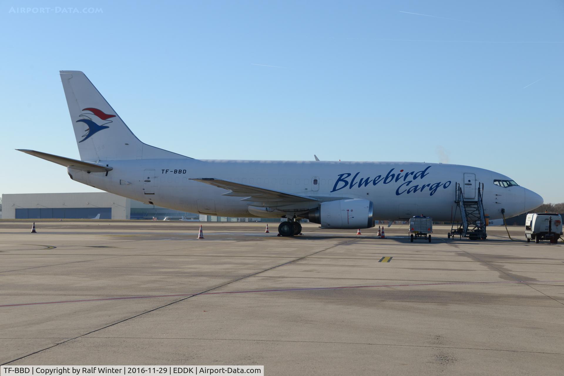 TF-BBD, 1989 Boeing 737-3Y0F C/N 24463, Boeing 737-3Y0F - BF BBD Bluebird Cargo - 24463 - TF-BBD - 29.11.2016 - CGN