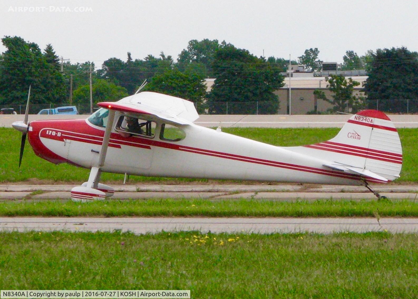 N8340A, 1952 Cessna 170B C/N 25192, At Oshkosh.