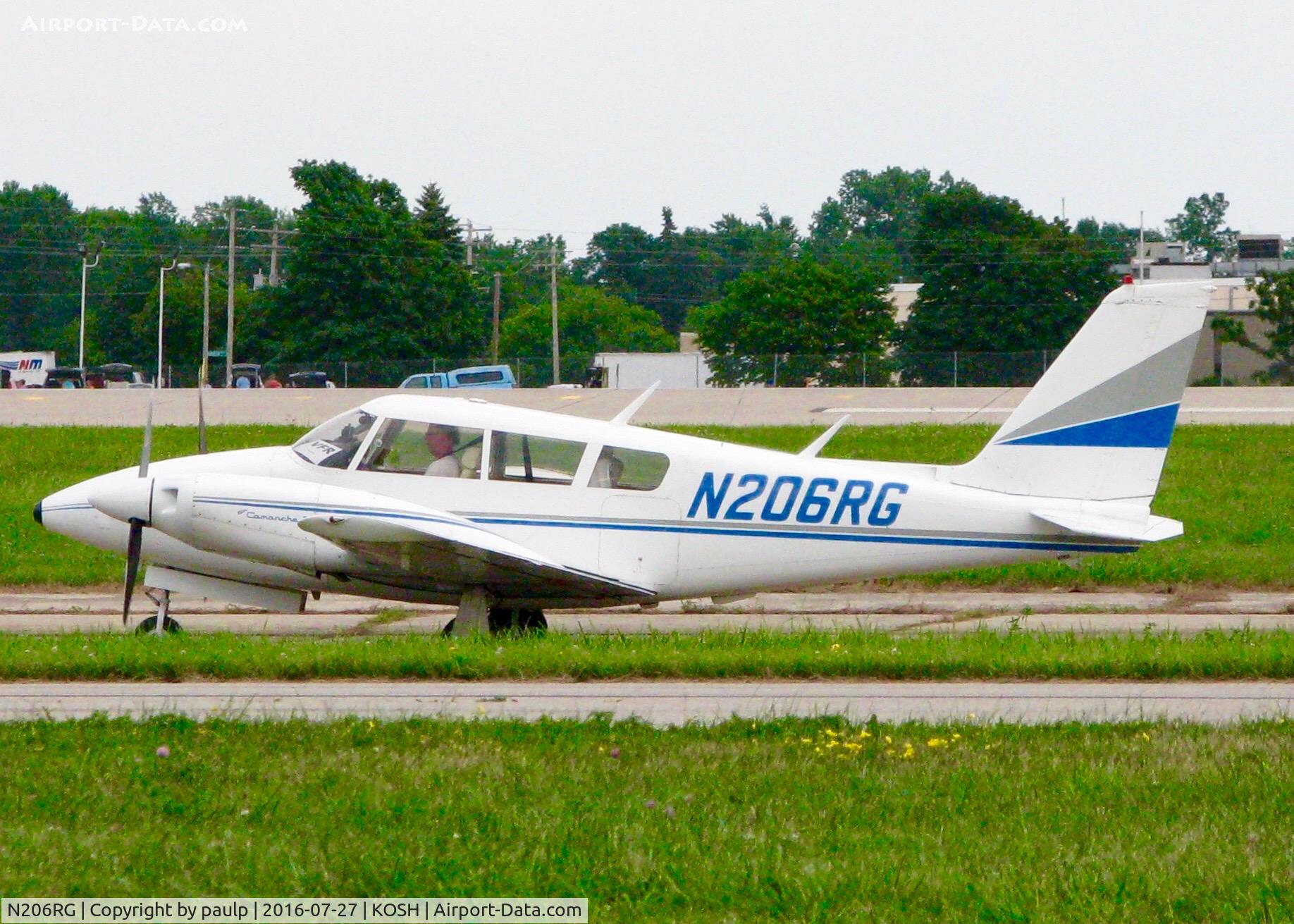 N206RG, 1967 Piper PA-30-160 Twin Comanche Twin Comanche C/N 30-1427, At Oshkosh.