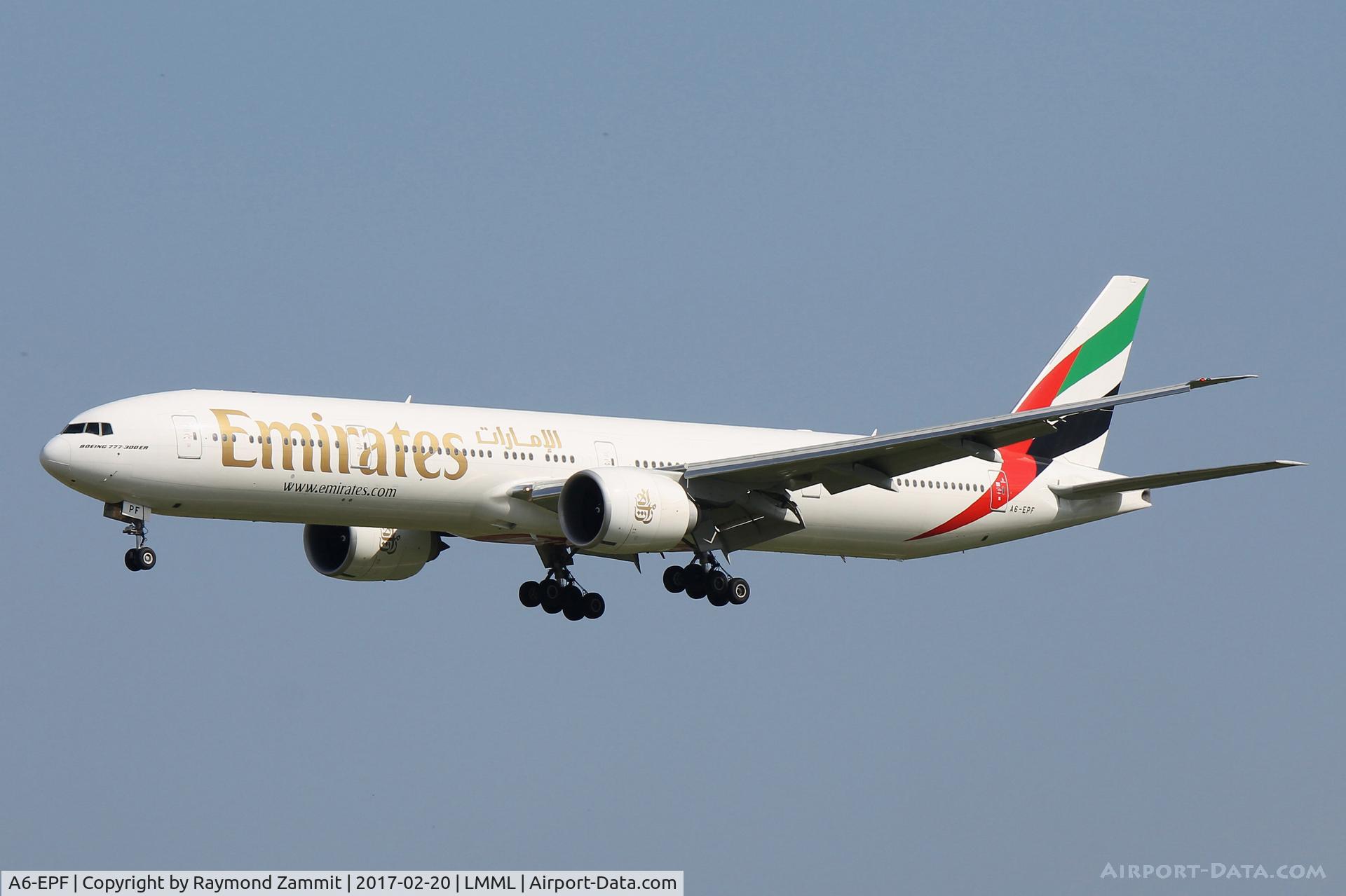 A6-EPF, 2015 Boeing 777-31H/ER C/N 42325, B777 A6-EPF Emirates Airlines