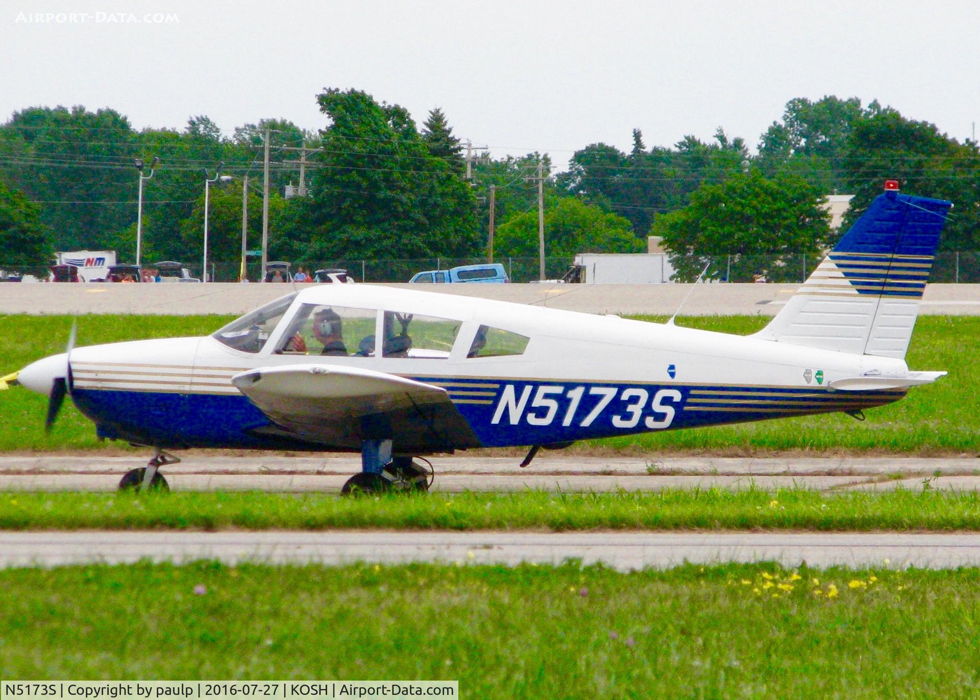 N5173S, 1970 Piper PA-28-180 C/N 28-7105027, At Oshkosh.