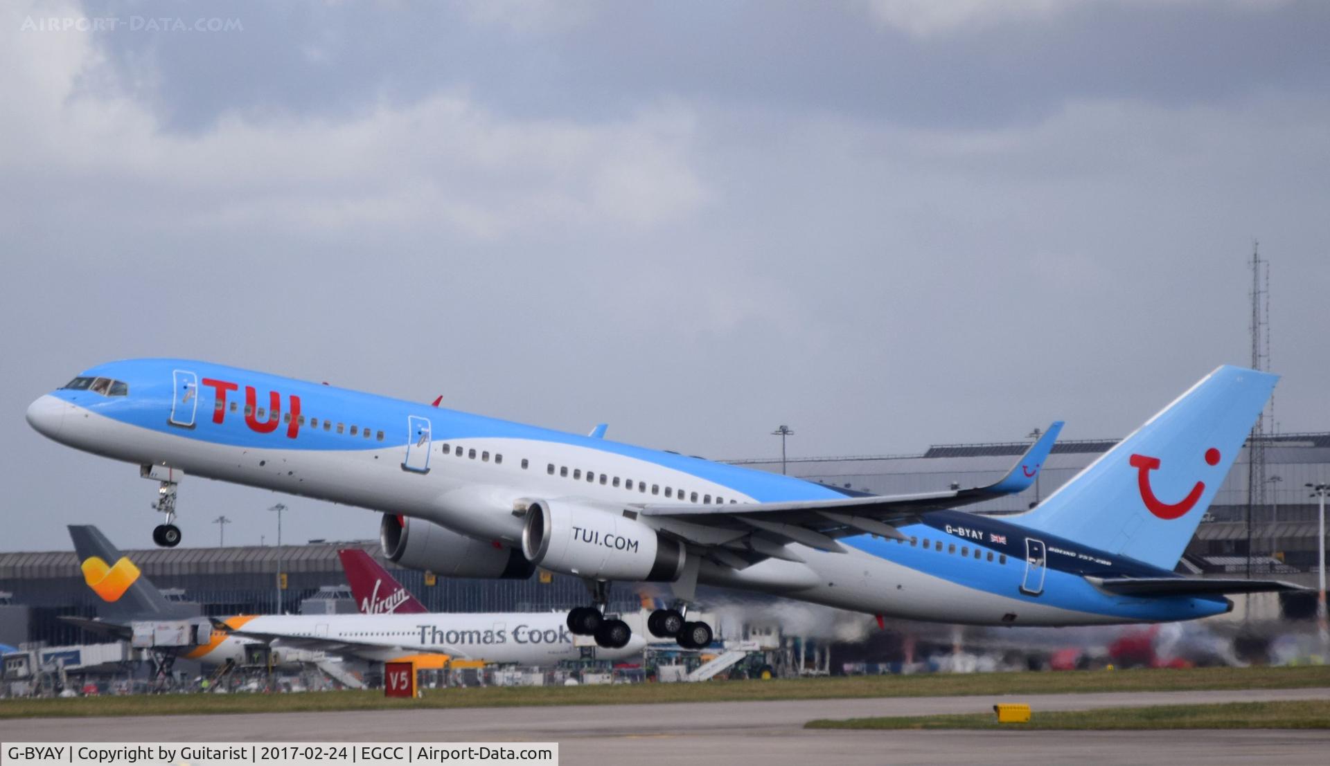 G-BYAY, 1999 Boeing 757-204 C/N 28836, At Manchester