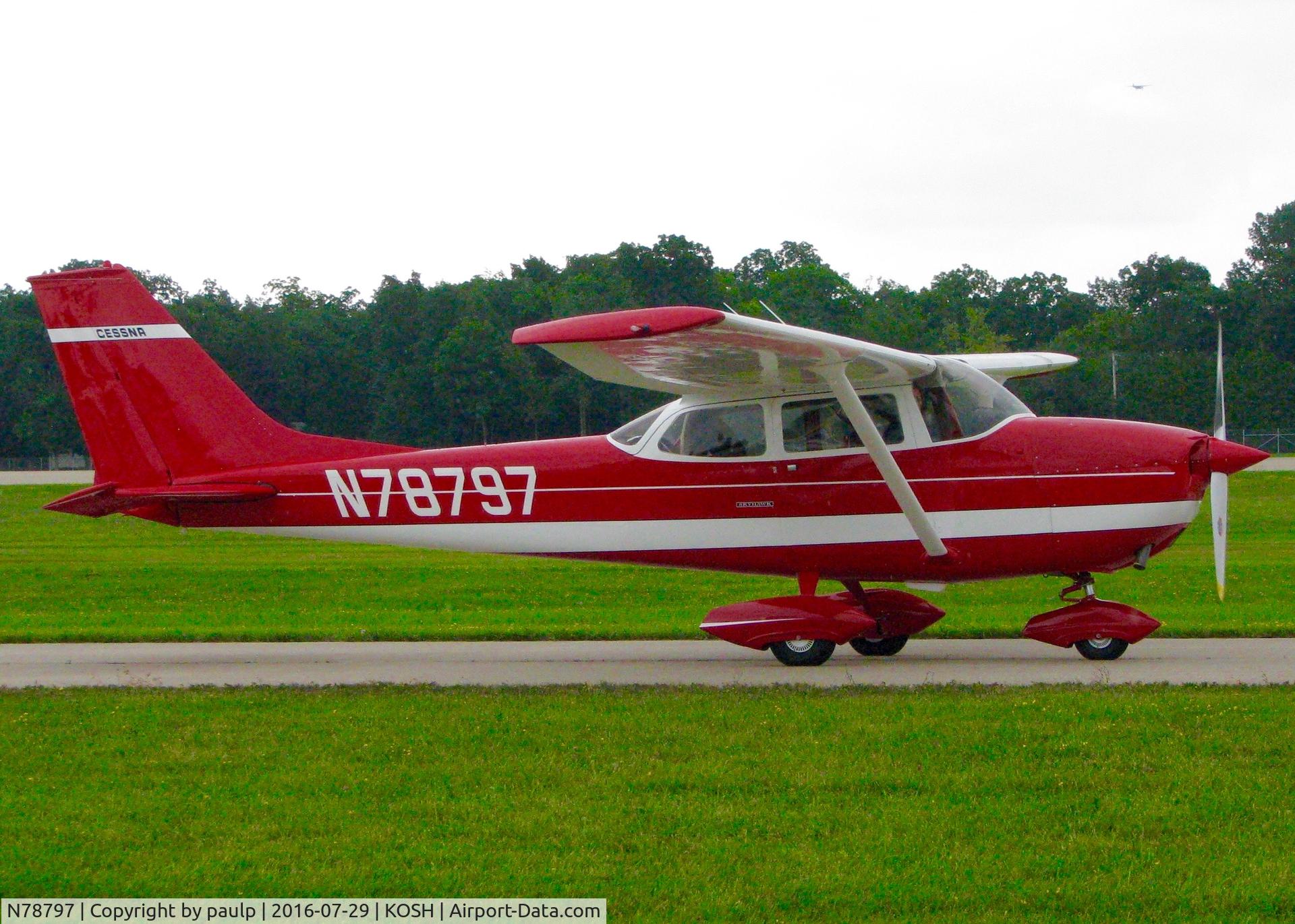 N78797, 1968 Cessna 172K Skyhawk C/N 17257767, At Oshkosh.