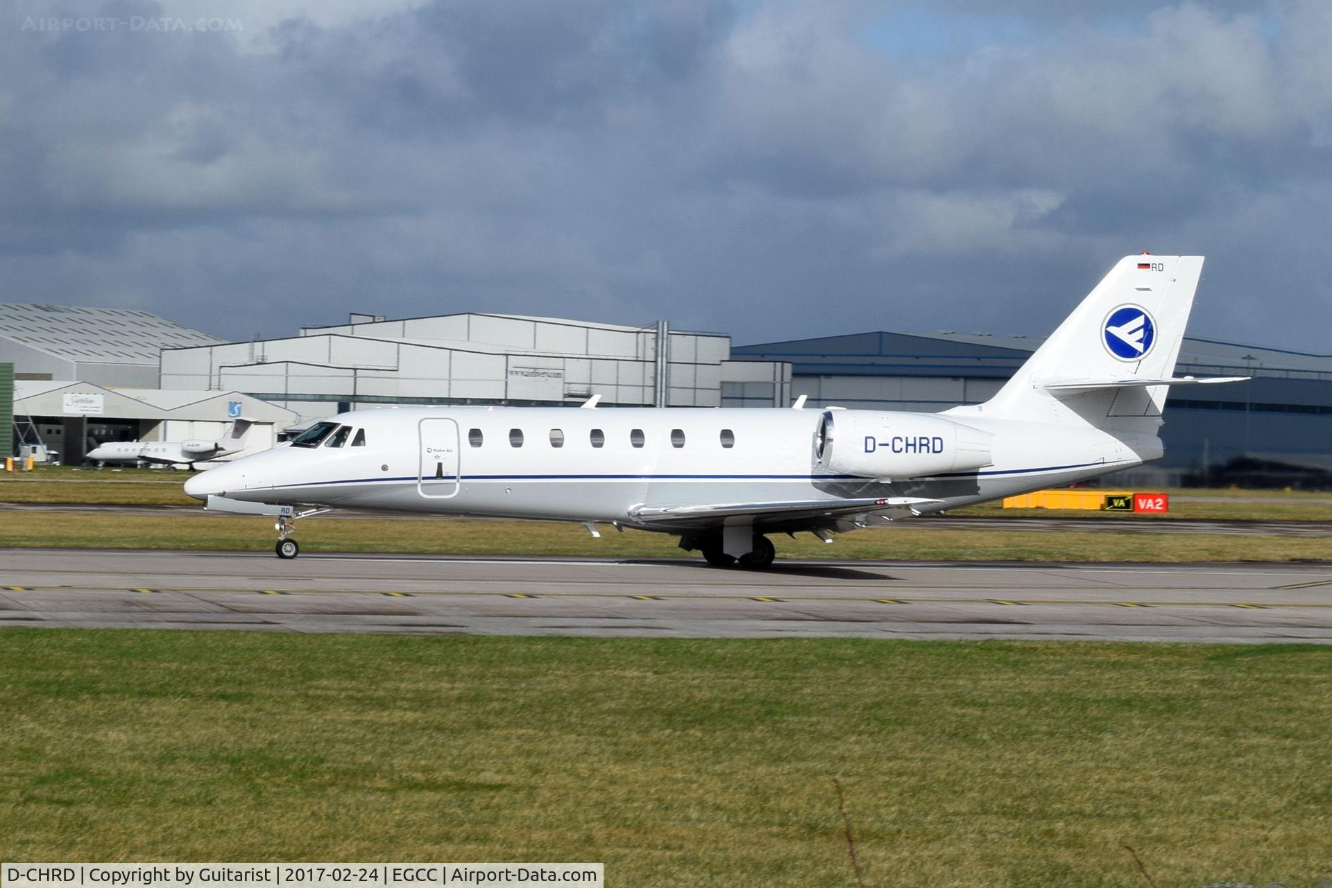 D-CHRD, 2007 Cessna 680 Citation Sovereign C/N 680-0142, At Manchester
