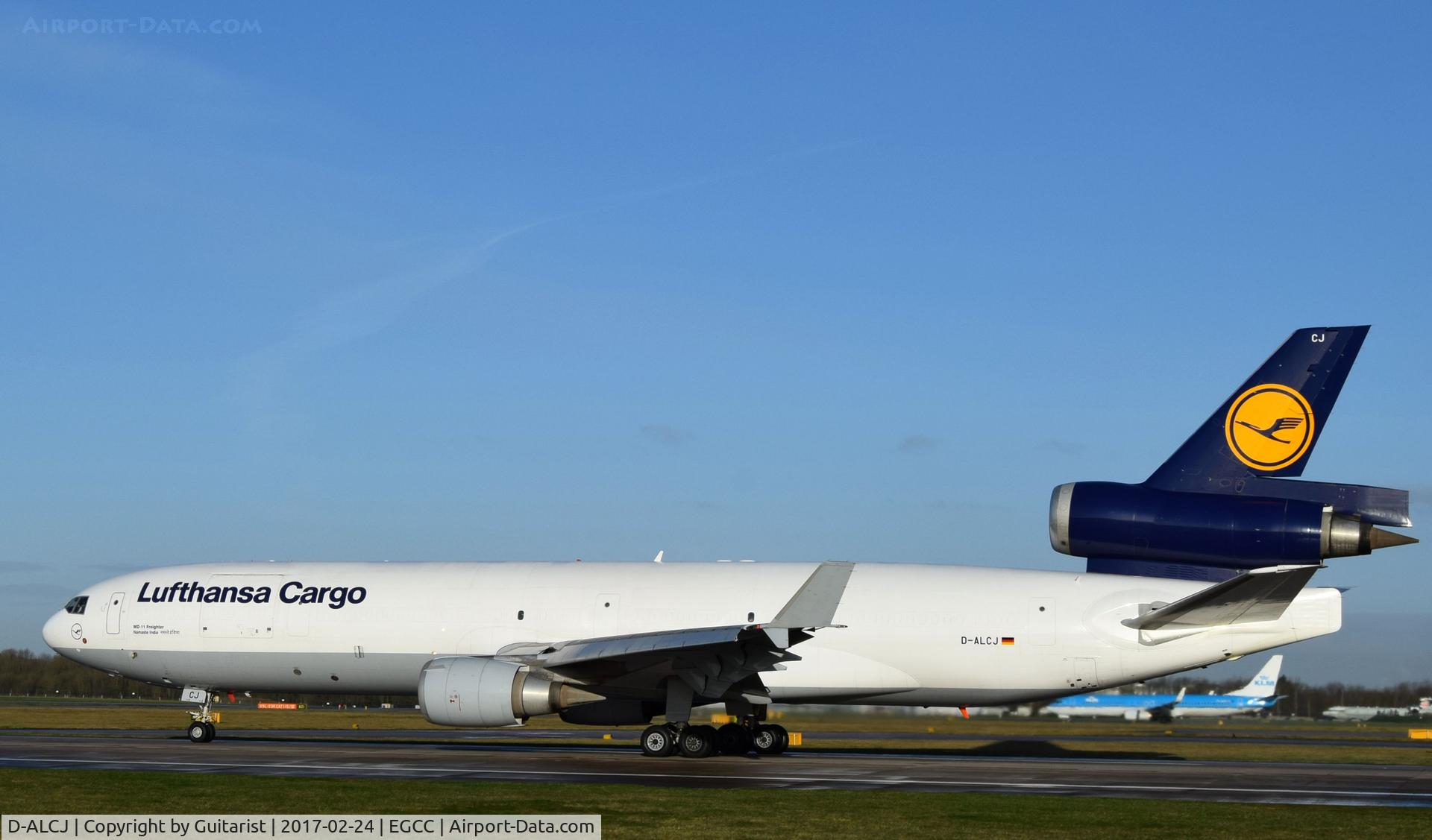 D-ALCJ, 2000 McDonnell Douglas MD-11F C/N 48802, At Manchester