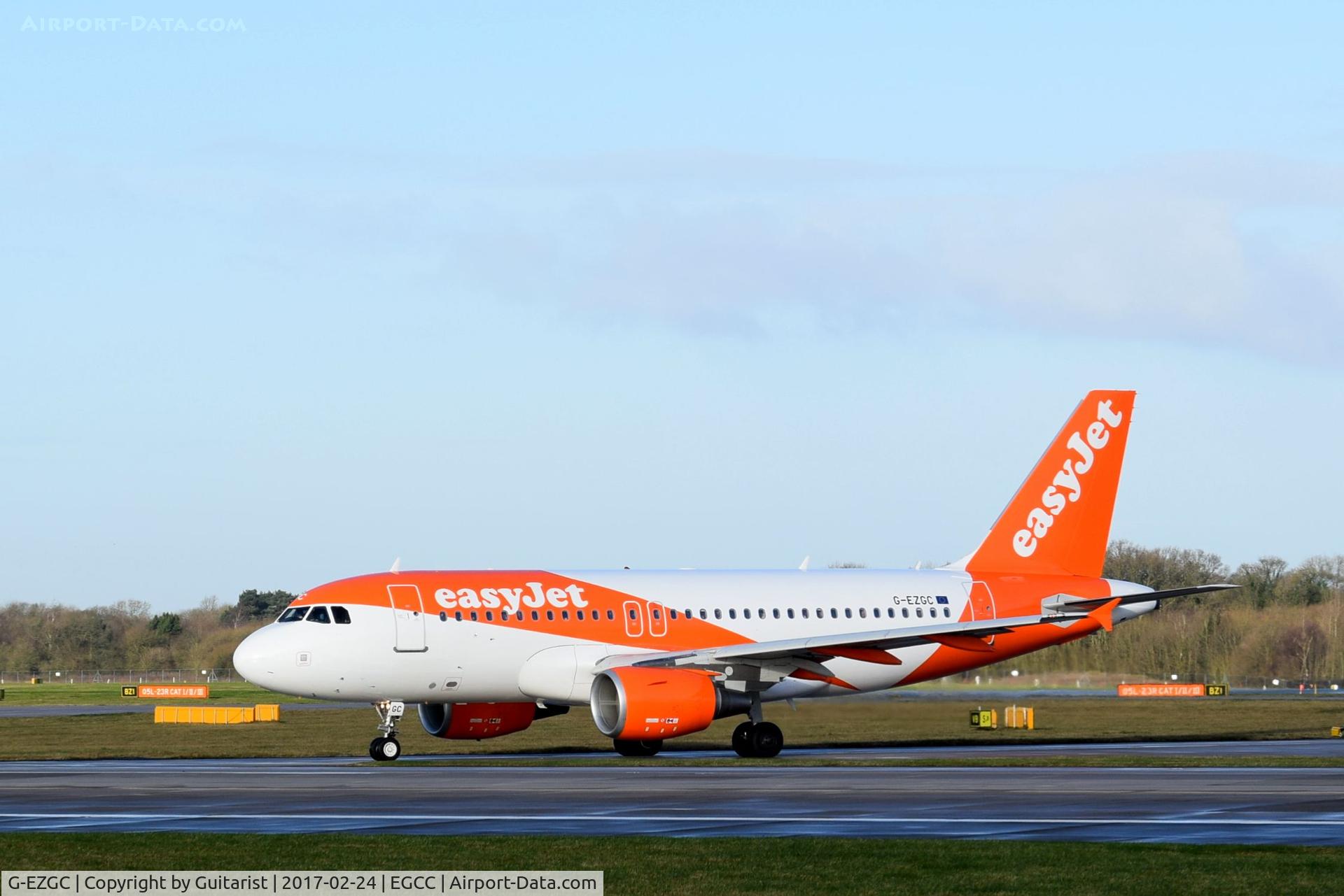 G-EZGC, 2010 Airbus A319-111 C/N 4444, At Manchester