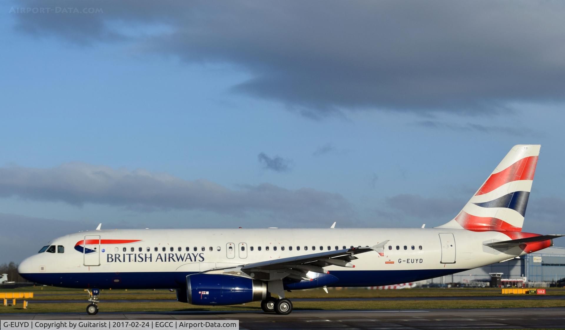 G-EUYD, 2008 Airbus A320-232 C/N 3726, At Manchester